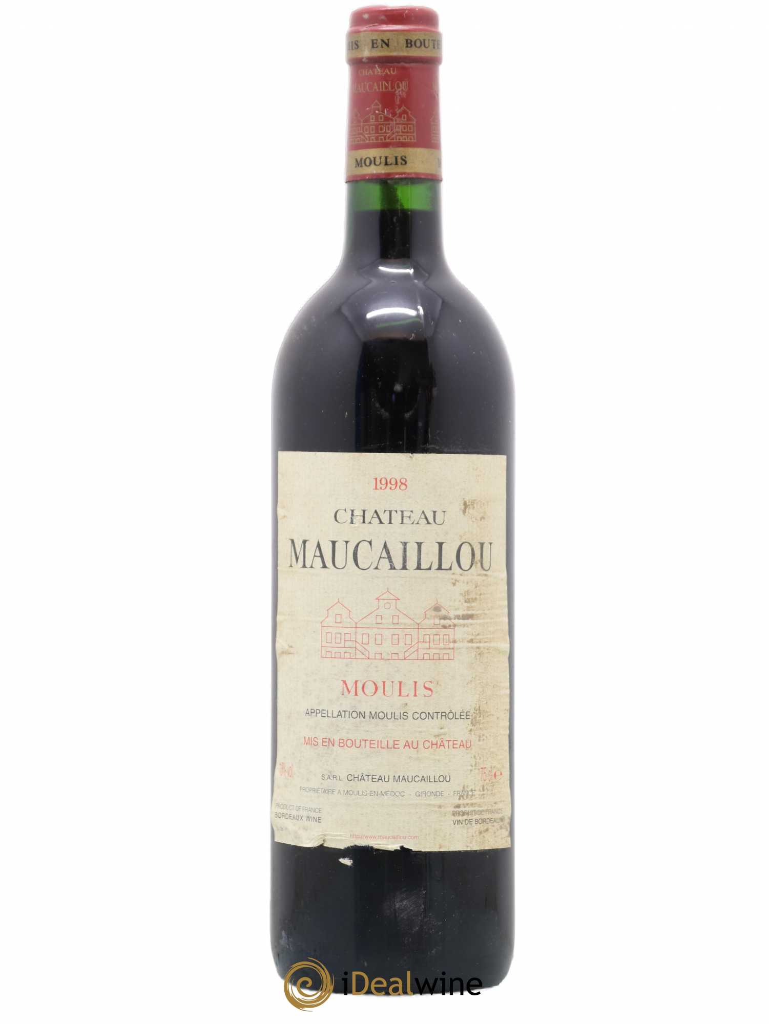 Château Maucaillou 1998 - Lot de 1 bouteille - 0