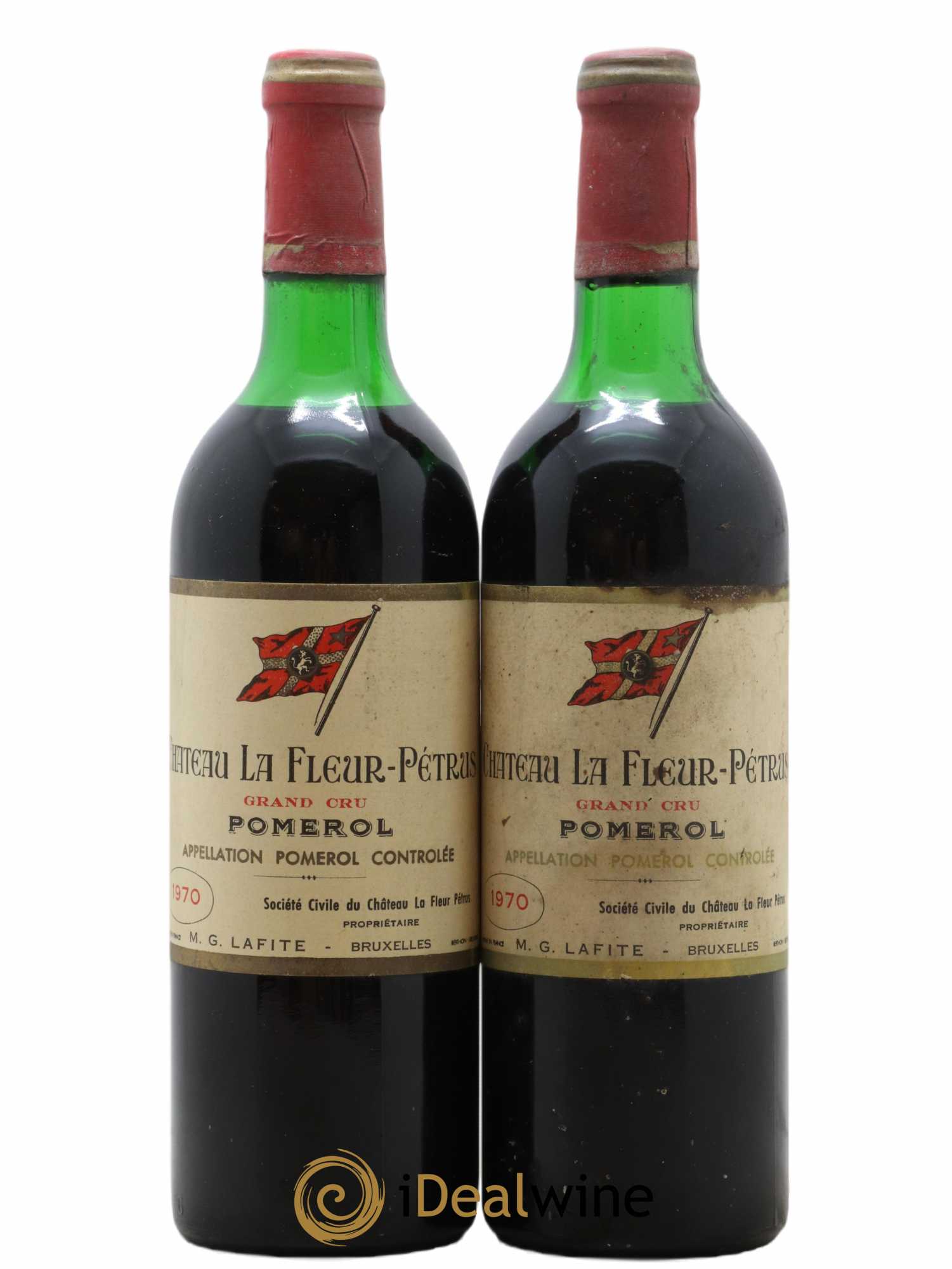 Château la Fleur Petrus 1970 - Lot de 2 bouteilles - 0