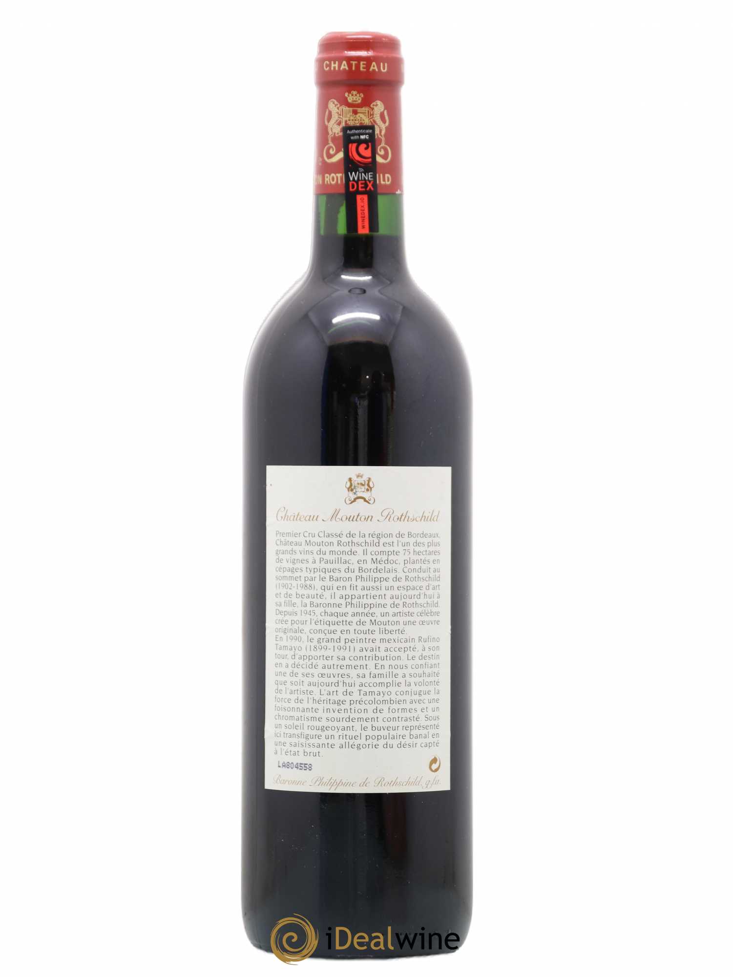 Château Mouton Rothschild 1er Grand Cru Classé 1998 - Lot de 1 bouteille - 1