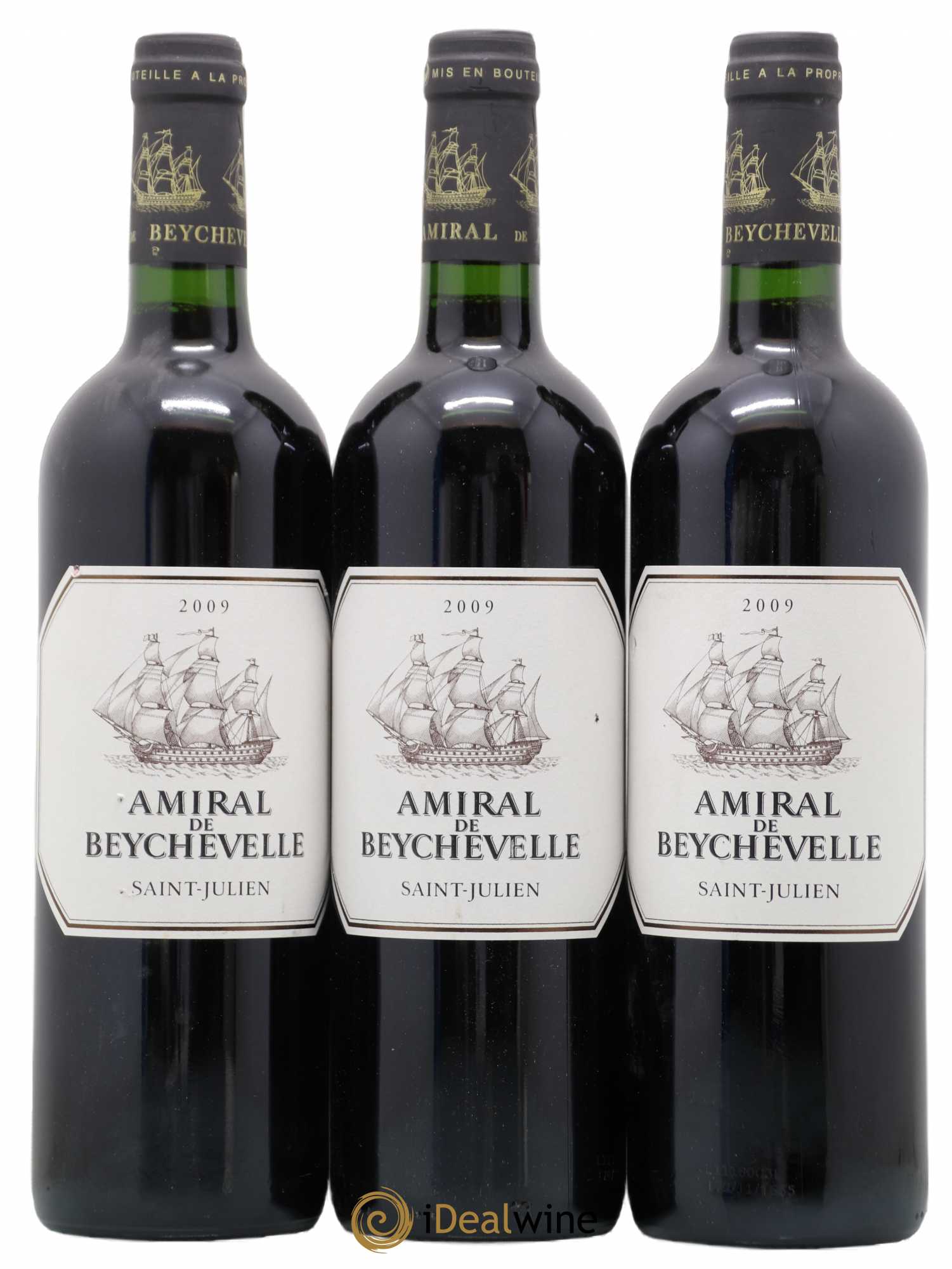 Amiral de Beychevelle Second Vin (sans prix de réserve) 2009 - Lot de 3 bouteilles - 0