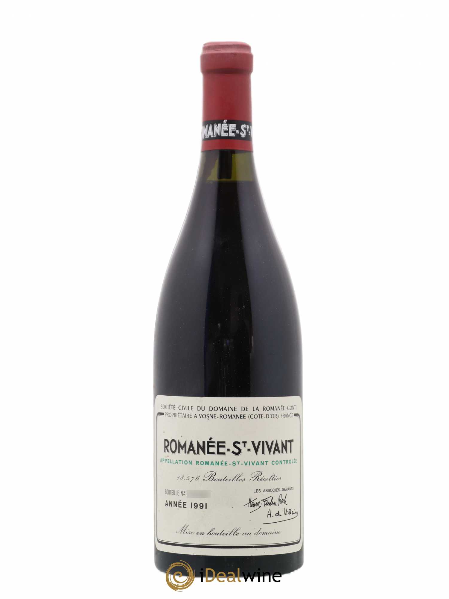 Romanée-Saint-Vivant Grand Cru Domaine de la Romanée-Conti 1991 - Lot de 1 bouteille - 0