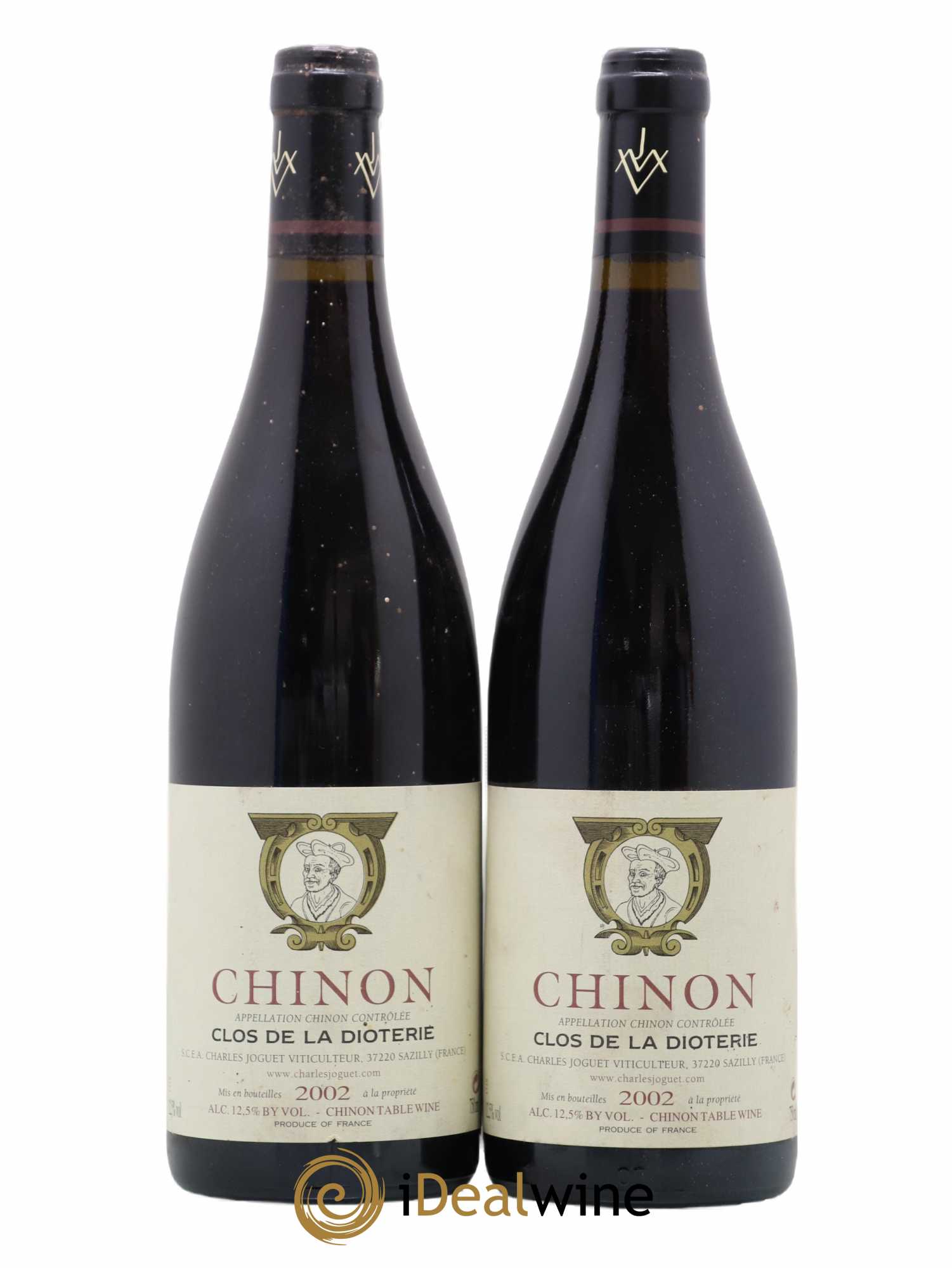 Chinon Clos de La Dioterie Charles Joguet 2002 - Lot de 2 bouteilles - 0