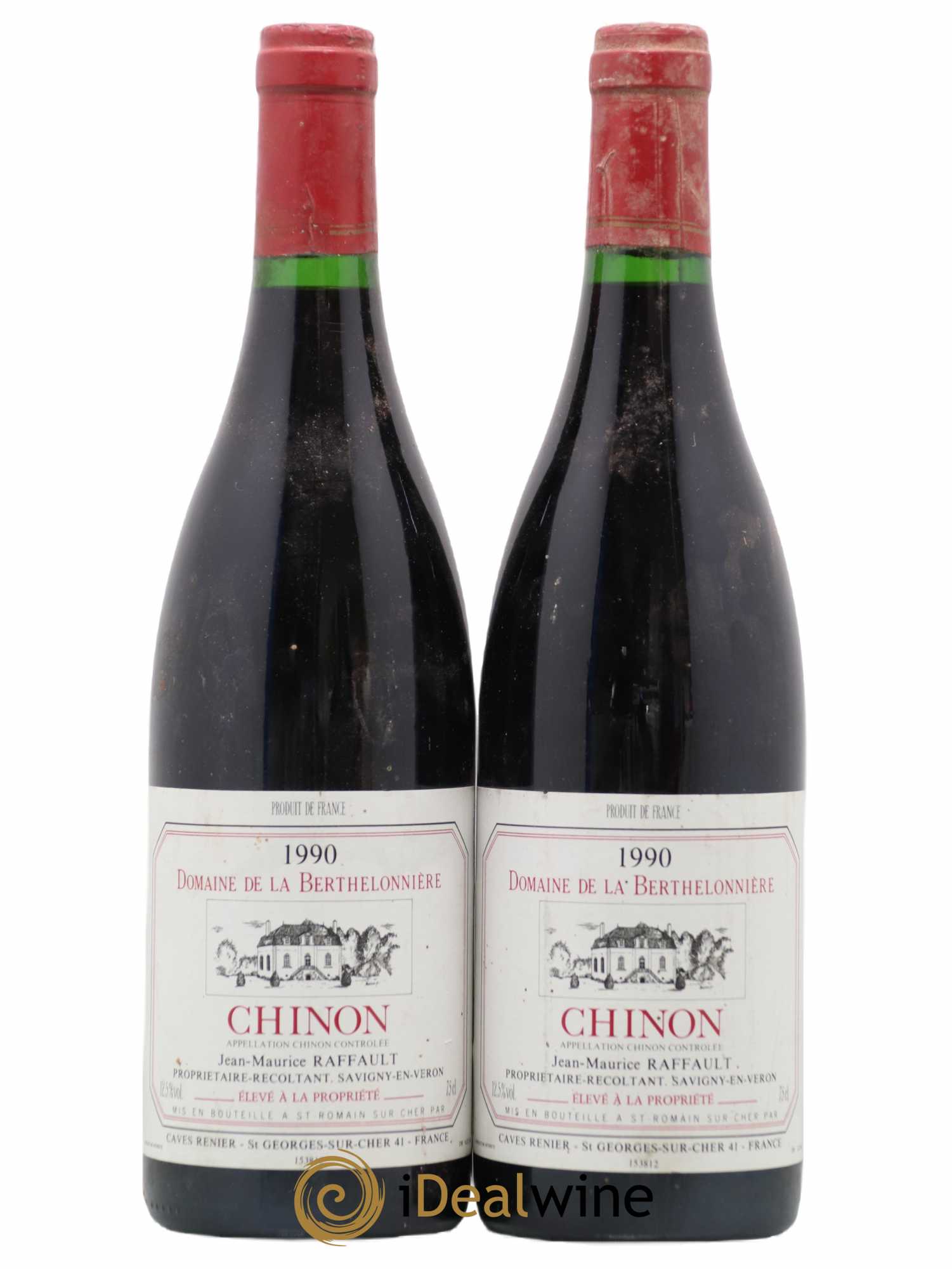 Chinon Domaine De La Berthelonnière 1990 - Posten von 2 Flaschen - 0