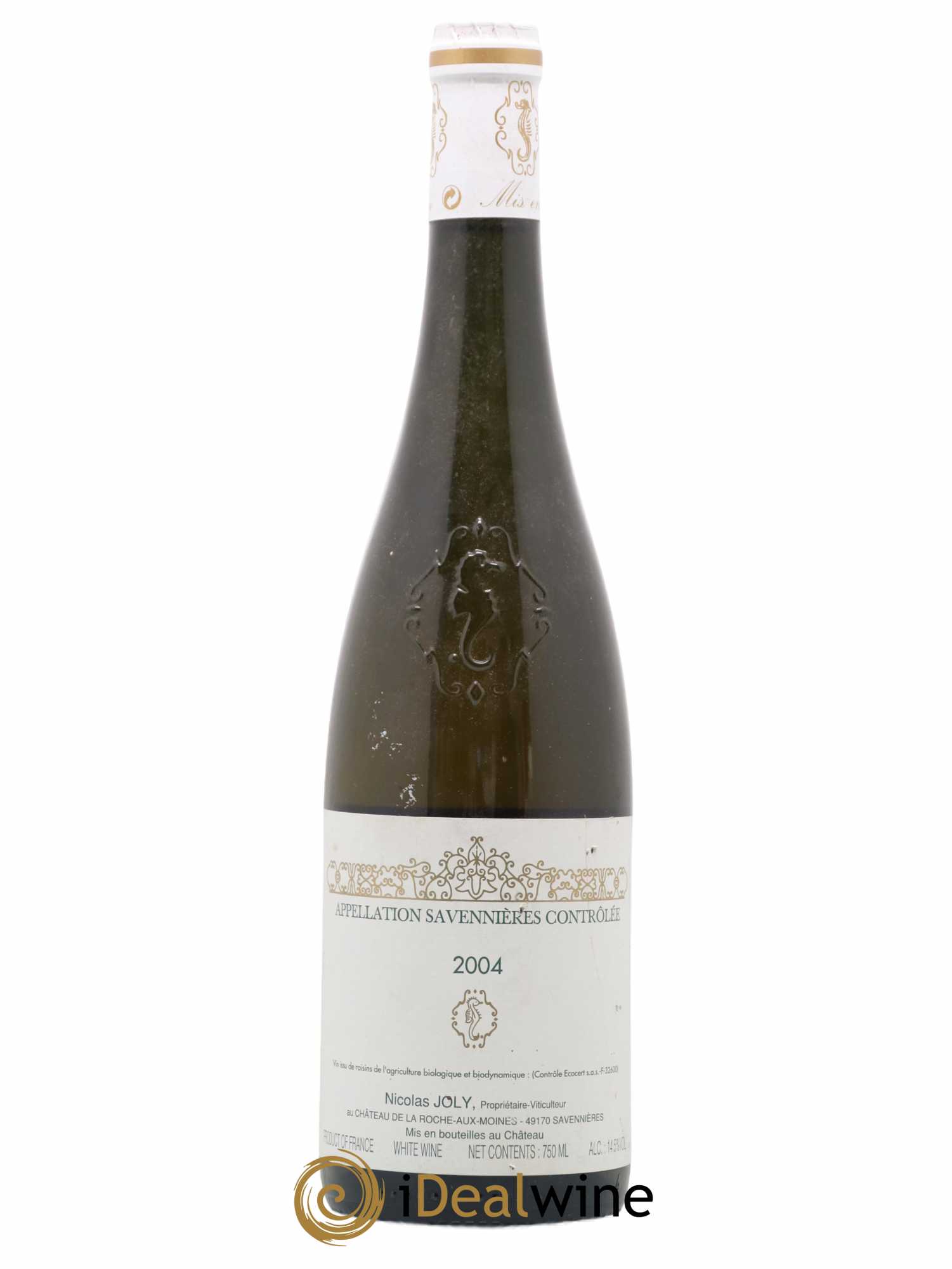 Savennières Vignobles de la Coulée de Serrant - Nicolas Joly 2004 - Lot de 1 bouteille - 0