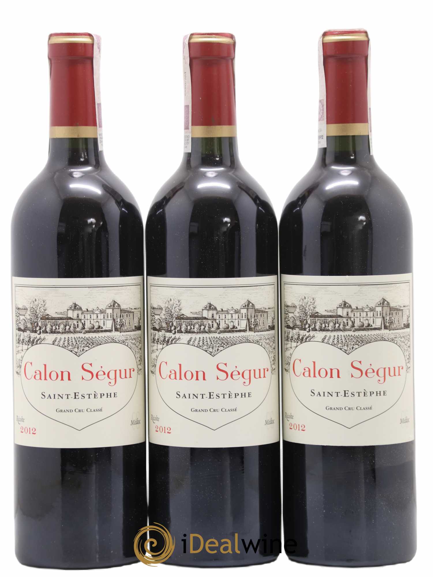 Château Calon Ségur 3ème Grand Cru Classé 2012 - Lot de 3 bouteilles - 0