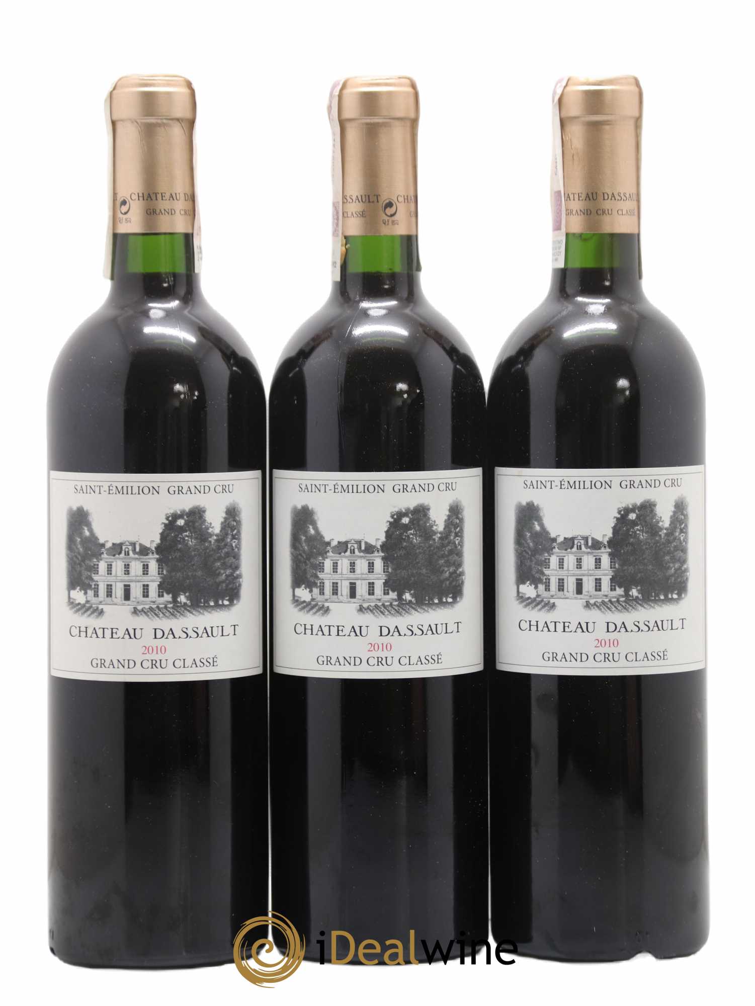 Château Dassault Grand Cru Classé 2010 - Lot de 3 bouteilles - 0