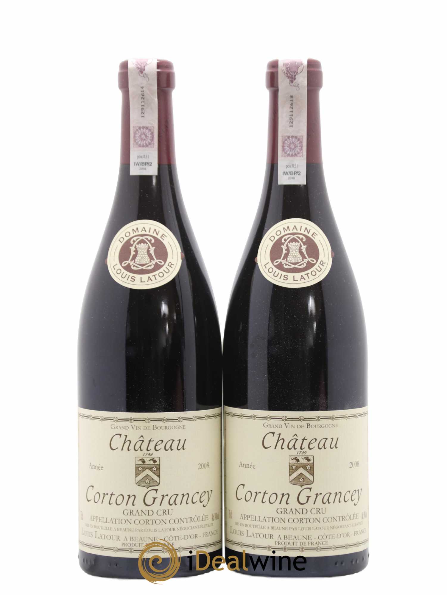 Corton Grand Cru Château Corton Grancey Louis Latour 2008 - Lot de 2 bouteilles - 0