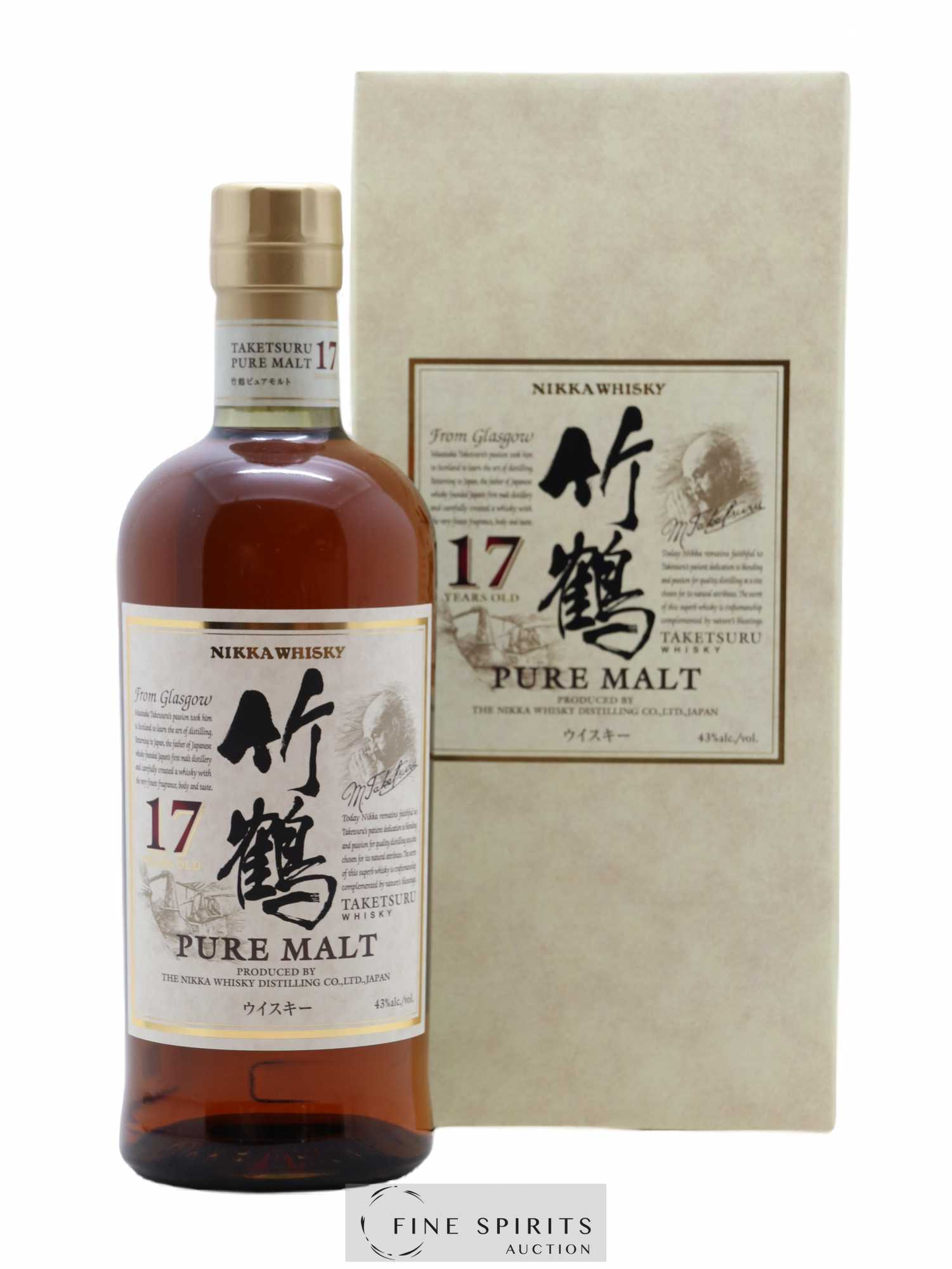 Taketsuru 17 years Of. Pure Malt Nikka Whisky - Posten von 1 Flasche - 0
