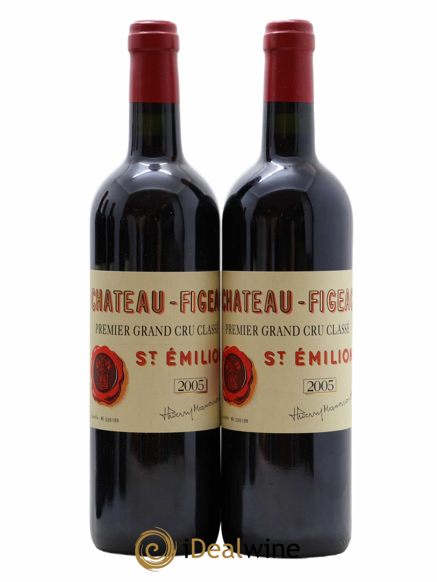 Château Figeac 1er Grand Cru Classé A 2005 - Lot de 2 bouteilles - 0