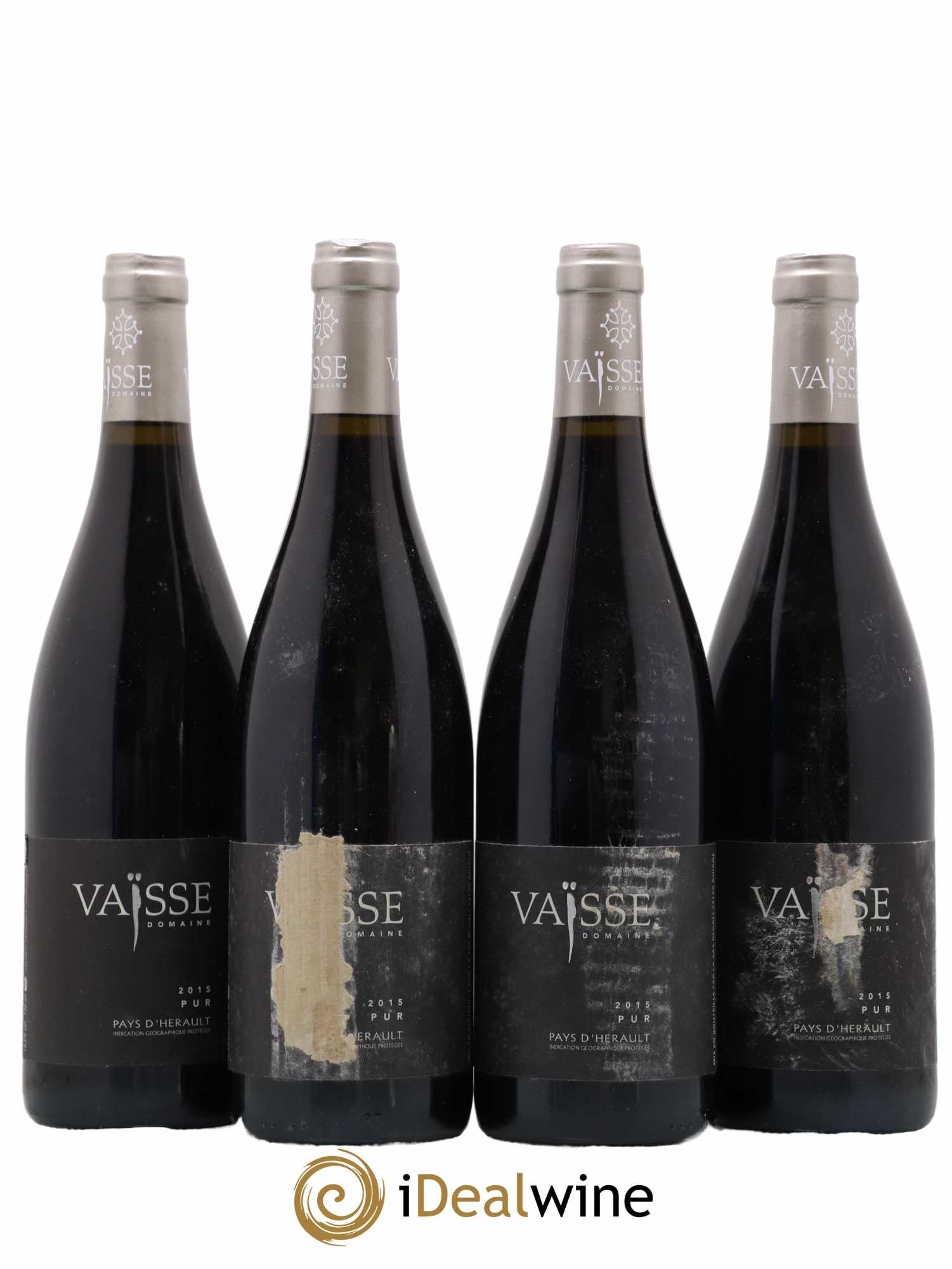 Pays d'Hérault Pur Vaisse (Domaine) 2015 - Lot de 4 bouteilles - 0