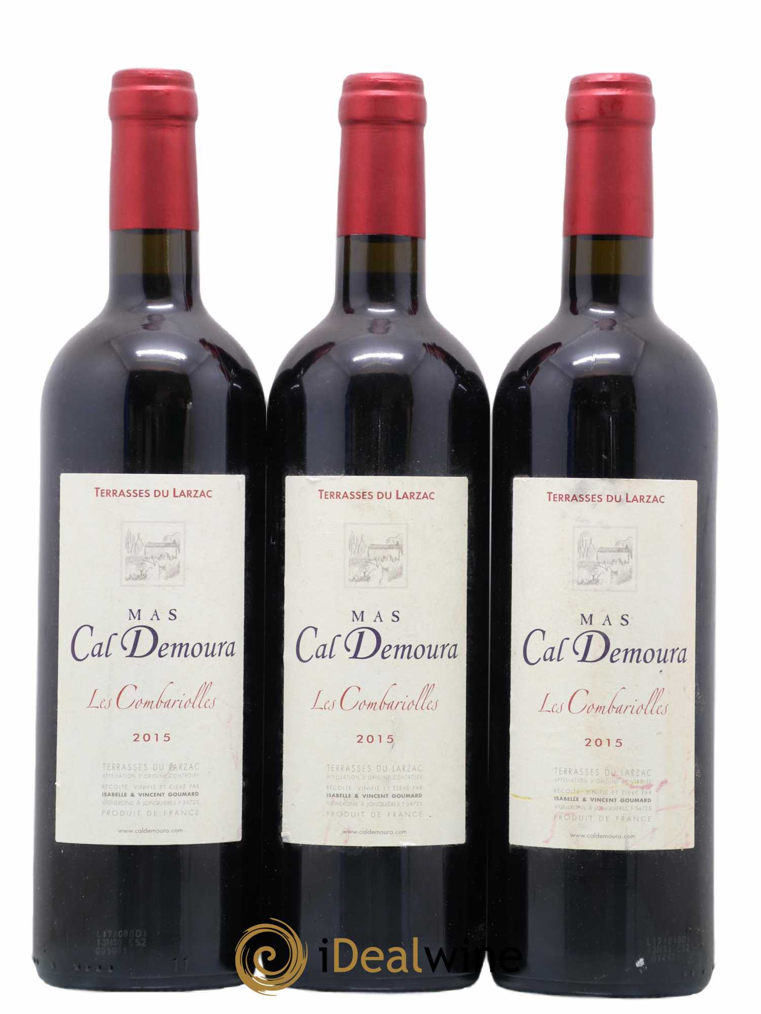 Terrasses du Larzac Les Combariolles Mas Cal Demoura 2015 - Lot de 3 bouteilles - 0