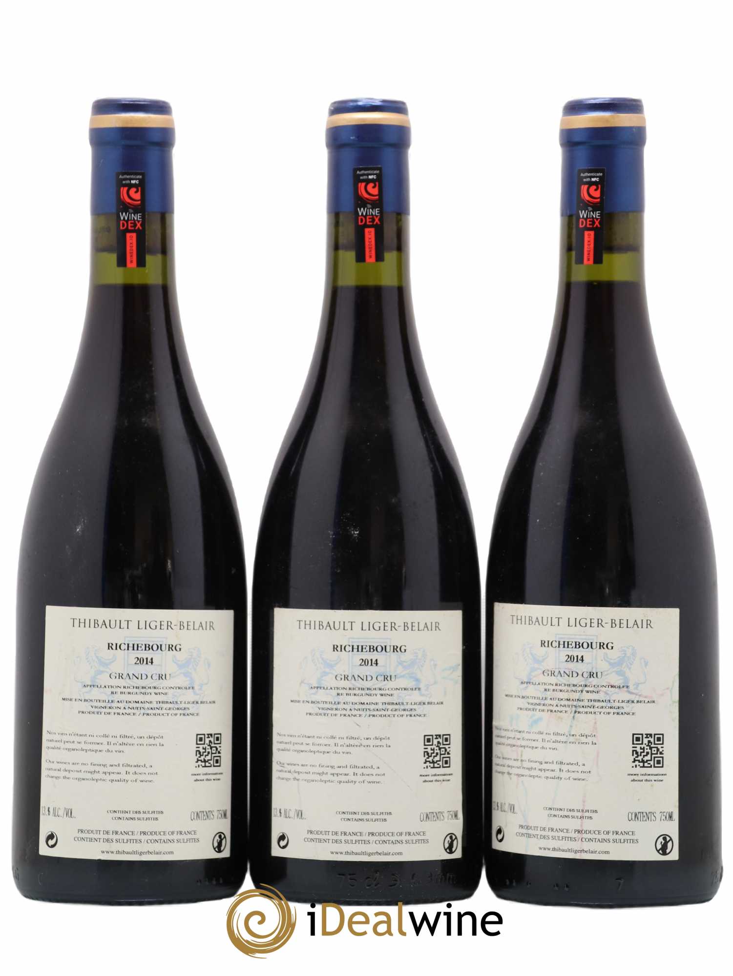 Richebourg Grand Cru Thibault Liger-Belair 2014 - Lot de 3 bouteilles - 1