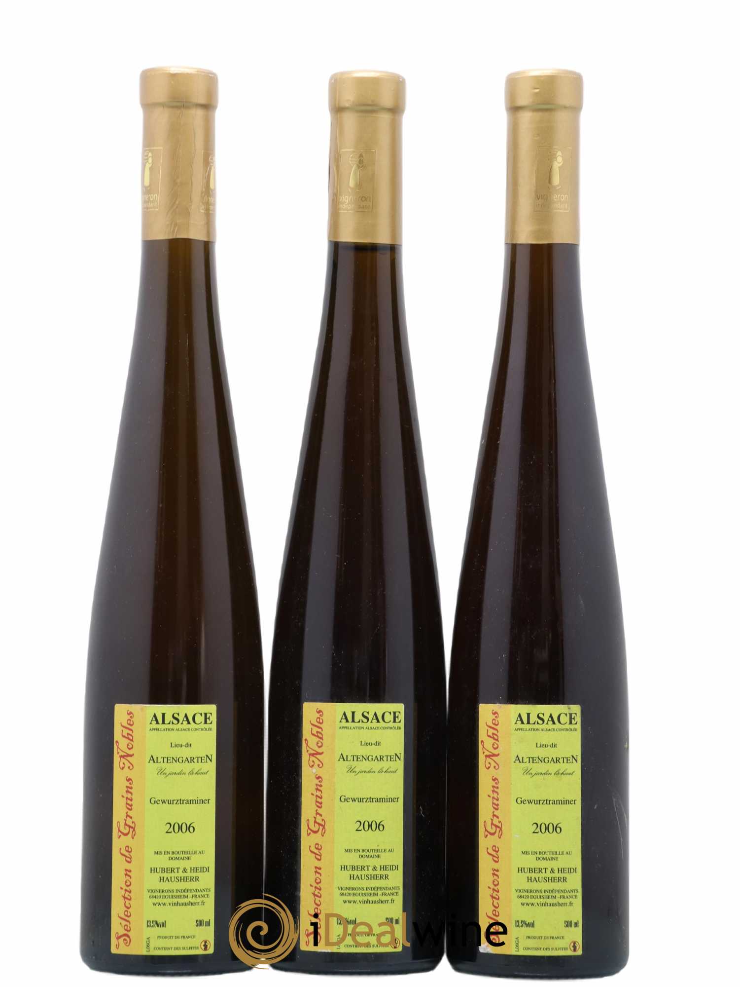Gewurztraminer Sélection de Grains Nobles Domaine Hubert et Heidi Hausherr Altergarten 50CL 2006 - Lotto di 3 bottiglie - 0