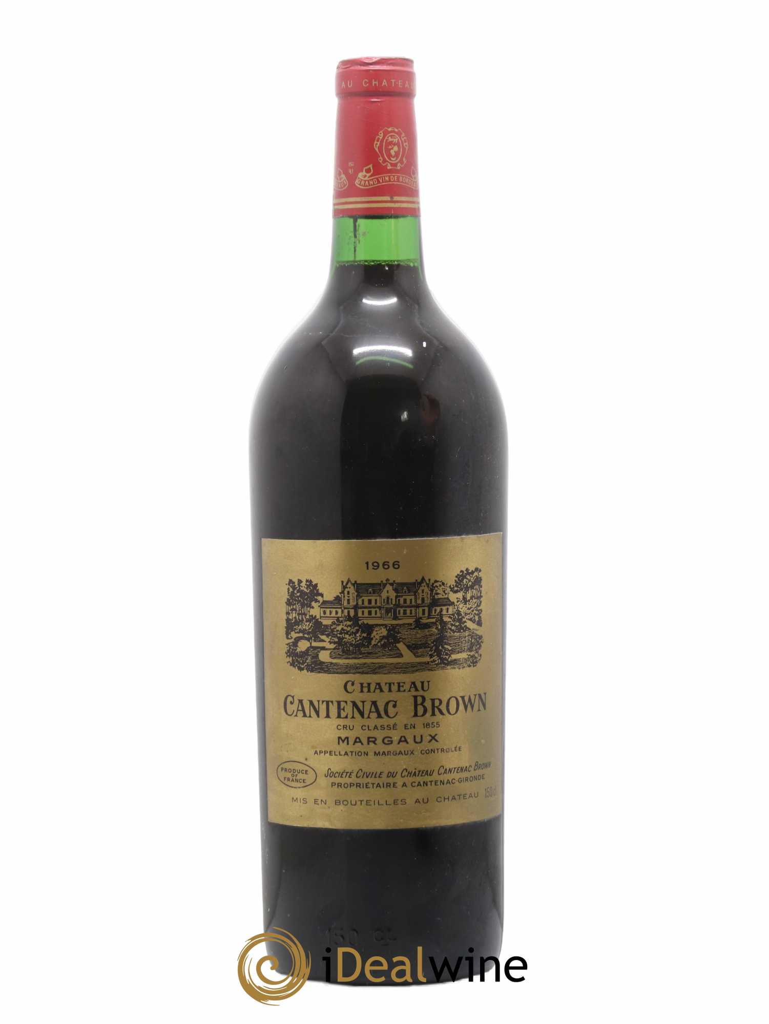 Château Cantenac Brown 3ème Grand Cru Classé 1966 - Lot de 1 magnum - 0