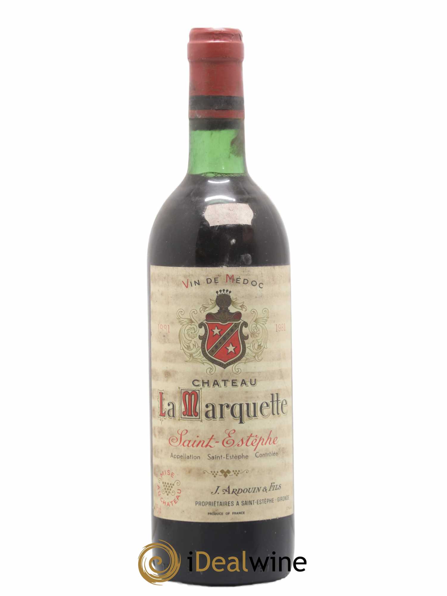 Château Saint-Estèphe château la marquette 1981 - Posten von 1 Flasche - 0