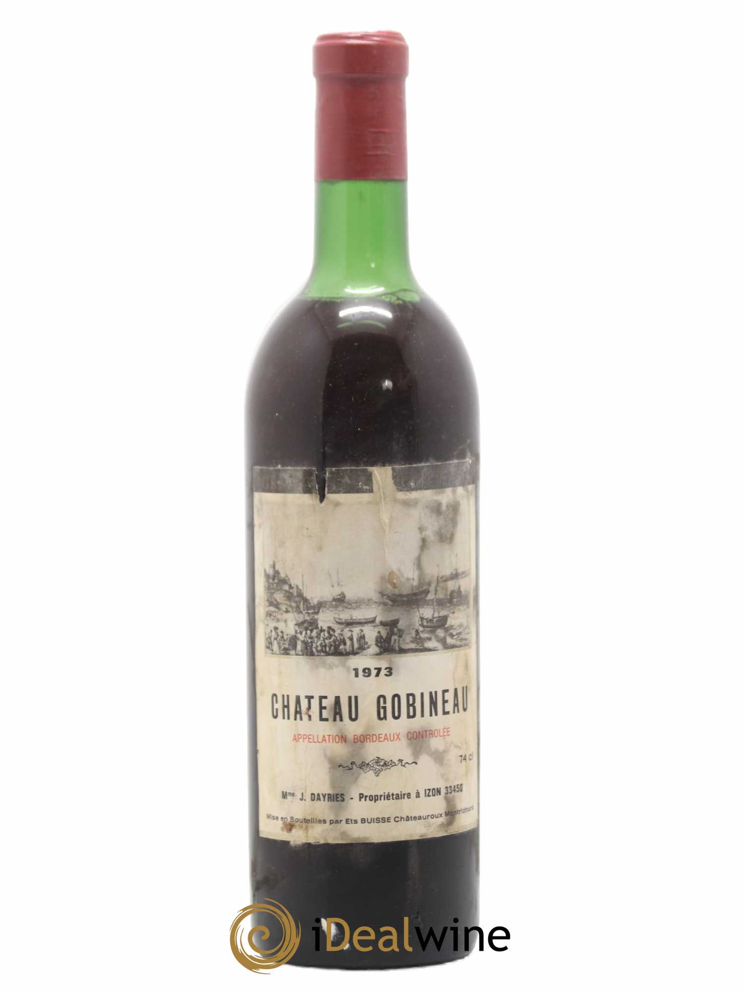 Listrac-Médoc château gobinaud 1973 - Posten von 1 Flasche - 0