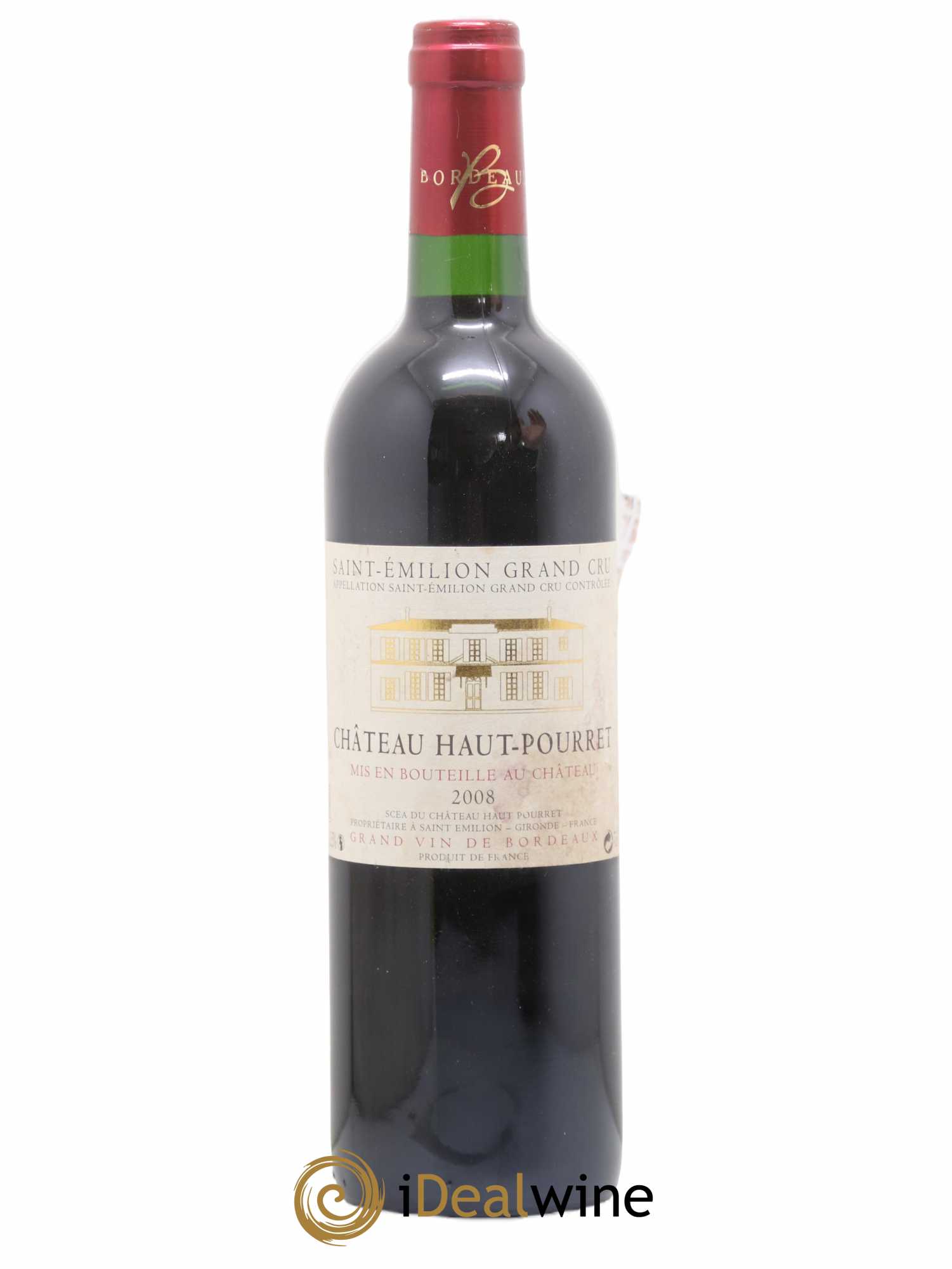 Saint-Émilion Grand Cru château haut-pourret (sans prix de réserve) 2008 - Posten von 1 Flasche - 0
