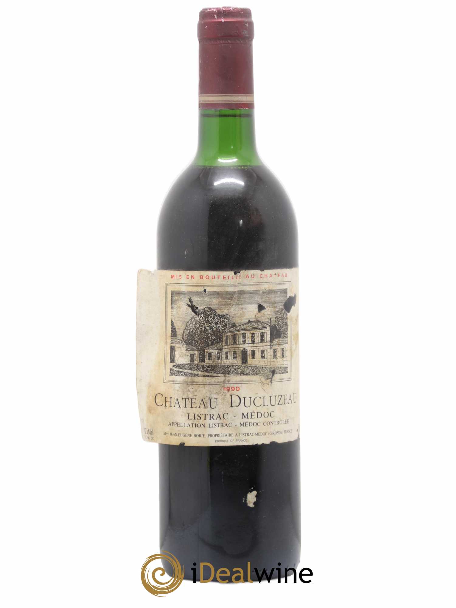 Château Ducluzeau Cru Bourgeois 1990 - Lot de 1 bouteille - 0