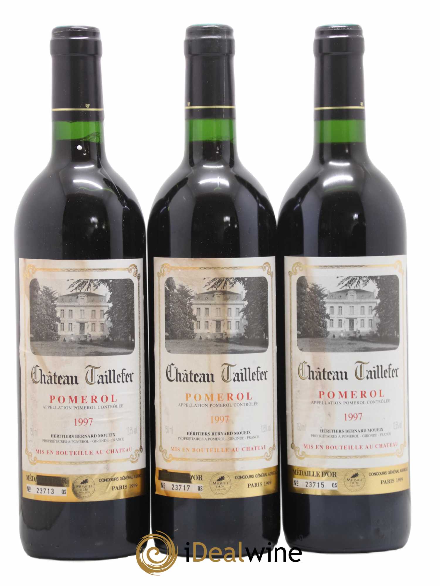 Château Taillefer 1997 - Lot de 3 bouteilles - 0
