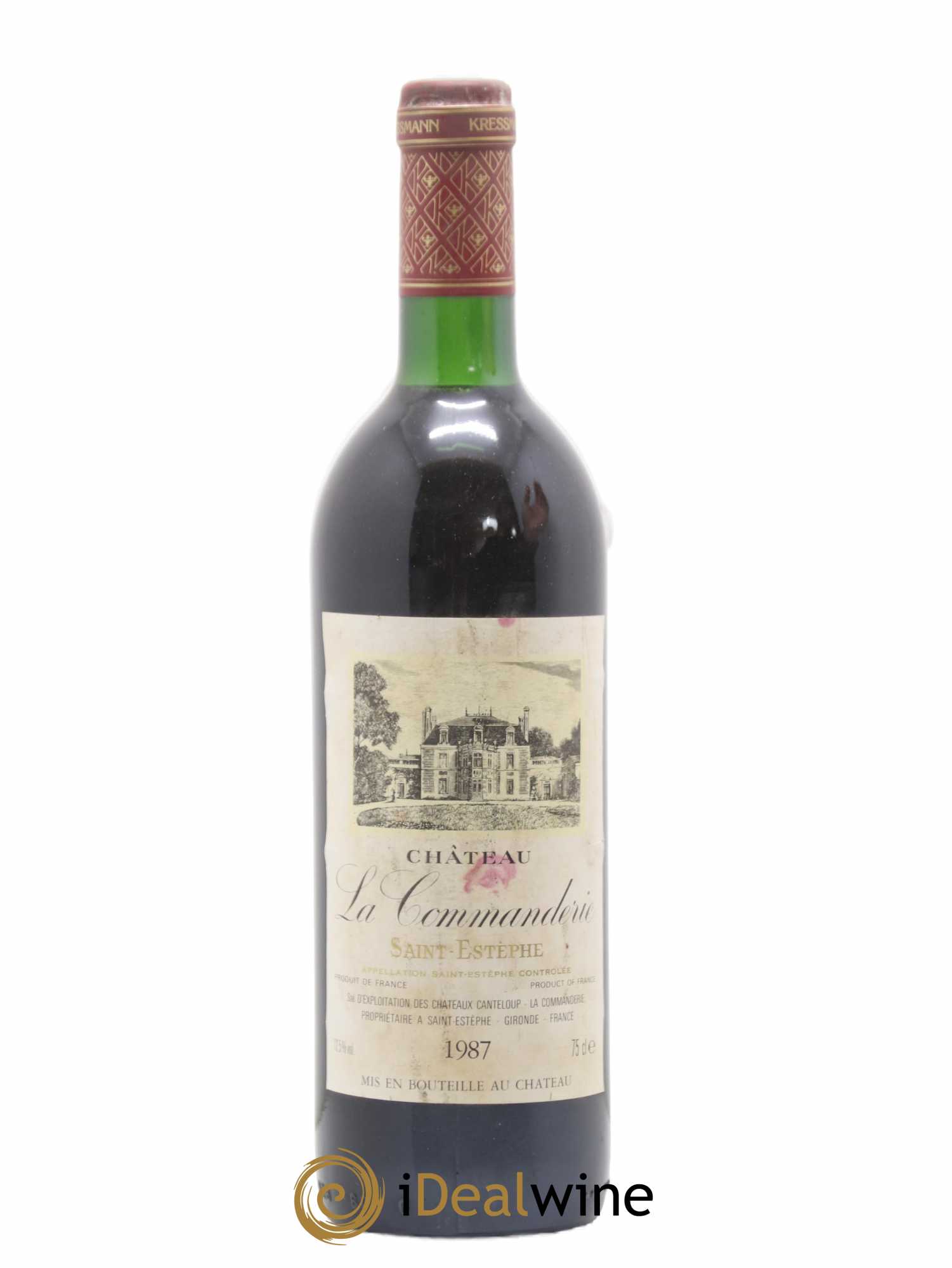Château la Commanderie Cru Bourgeois (sans prix de réserve) 1987 - Lot de 1 bouteille - 0
