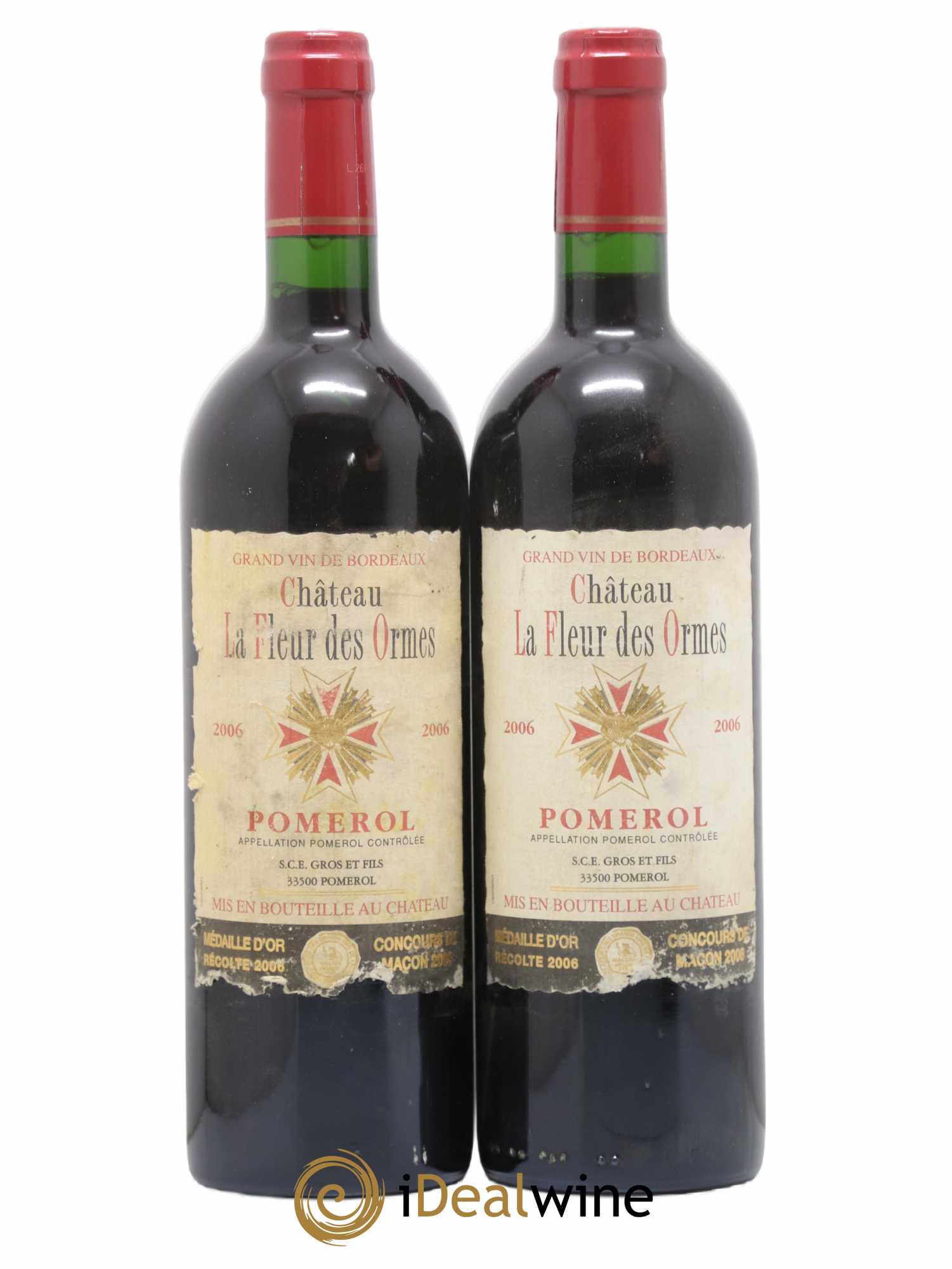 Pomerol Château La Fleur Des Ormes 2006 - Lot de 2 bouteilles - 0