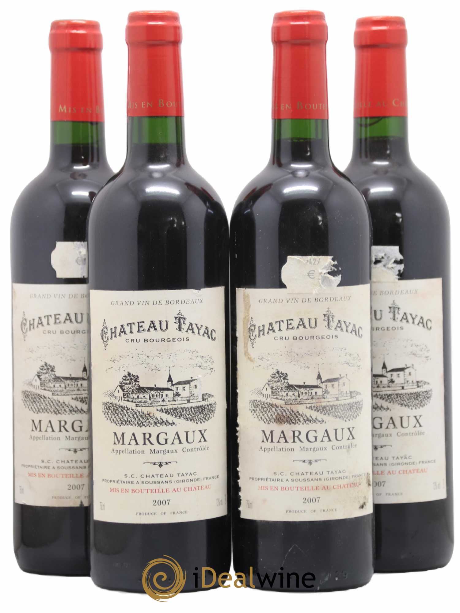 Château Tayac Cru Bourgeois 2007 - Lot de 4 bouteilles - 0