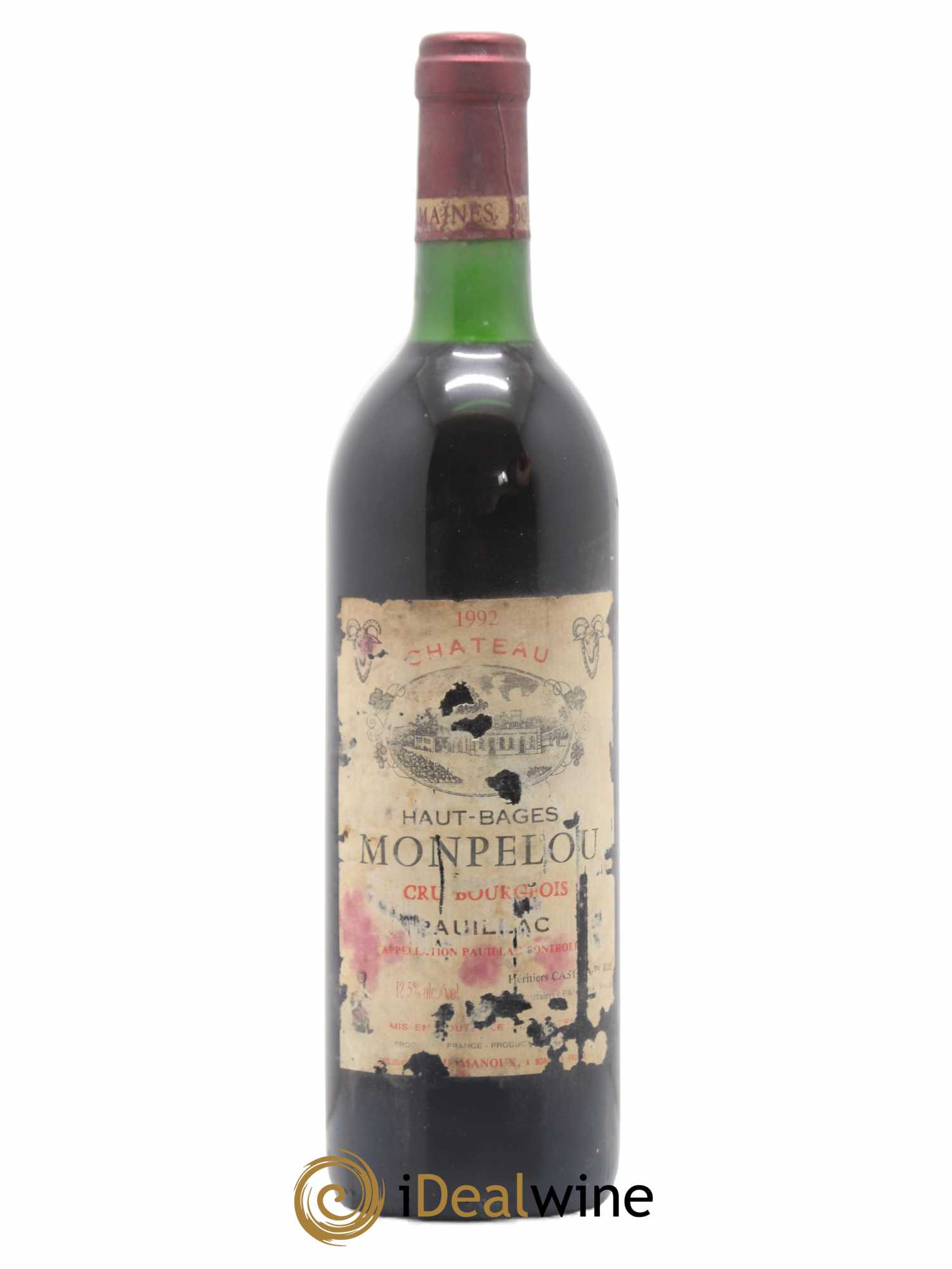 Château Haut Bages Monpelou Cru Bourgeois (sans prix de réserve) 1992 - Lot de 1 bouteille - 0