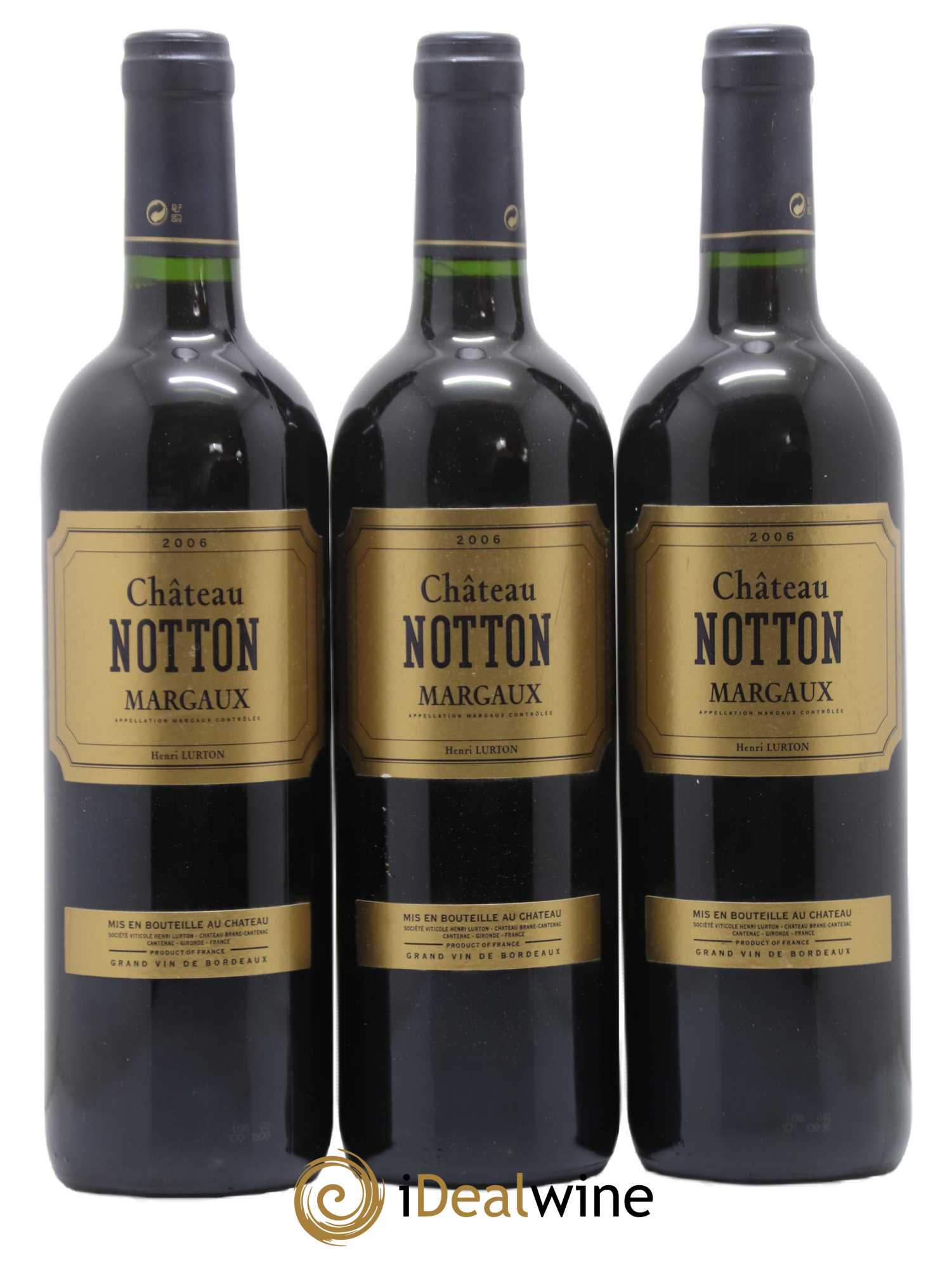 Château Notton 2006 - Lot de 3 bouteilles - 0