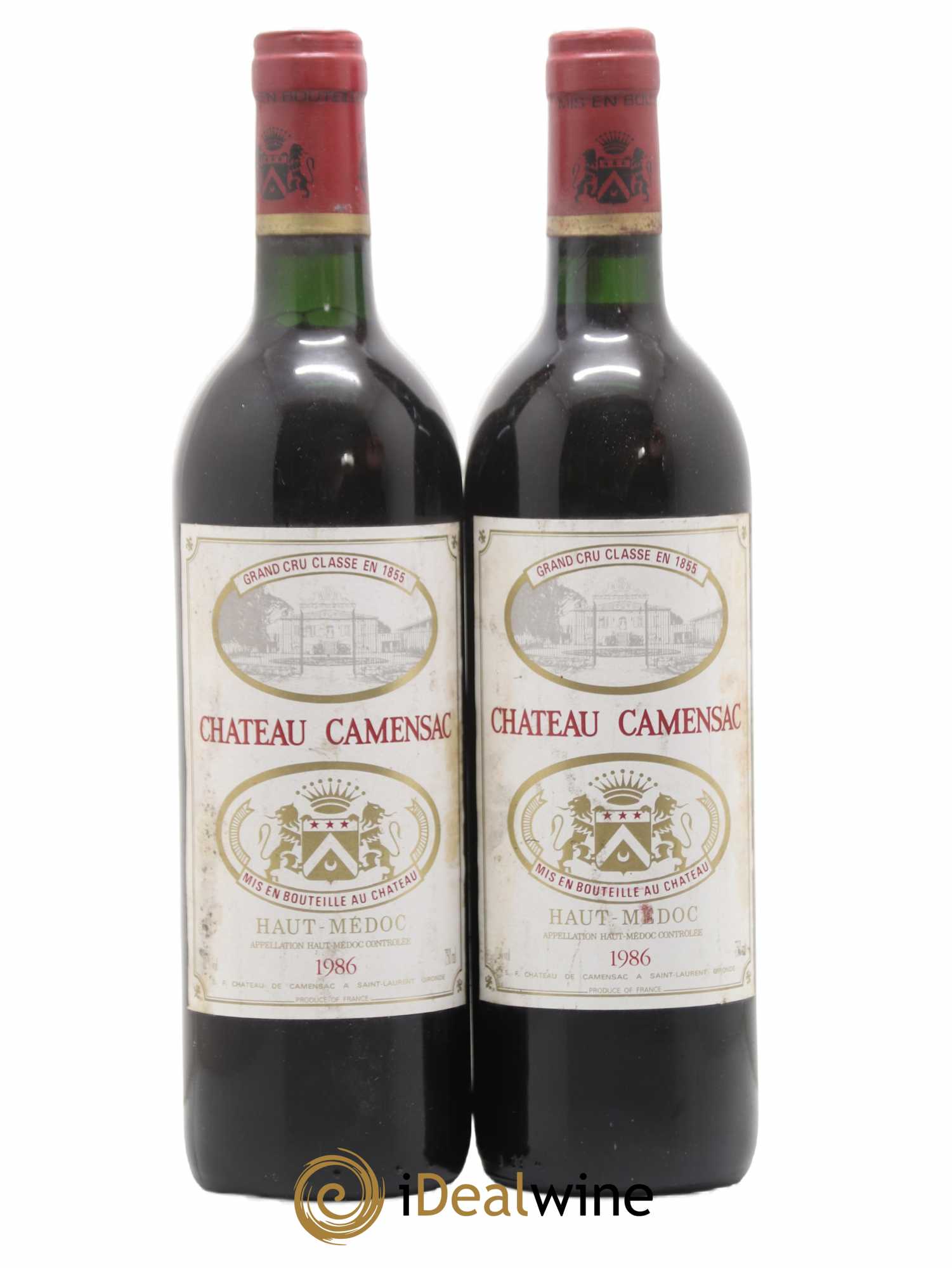 Château Camensac 5ème Grand Cru Classé 1986 - Lot de 2 bouteilles - 0