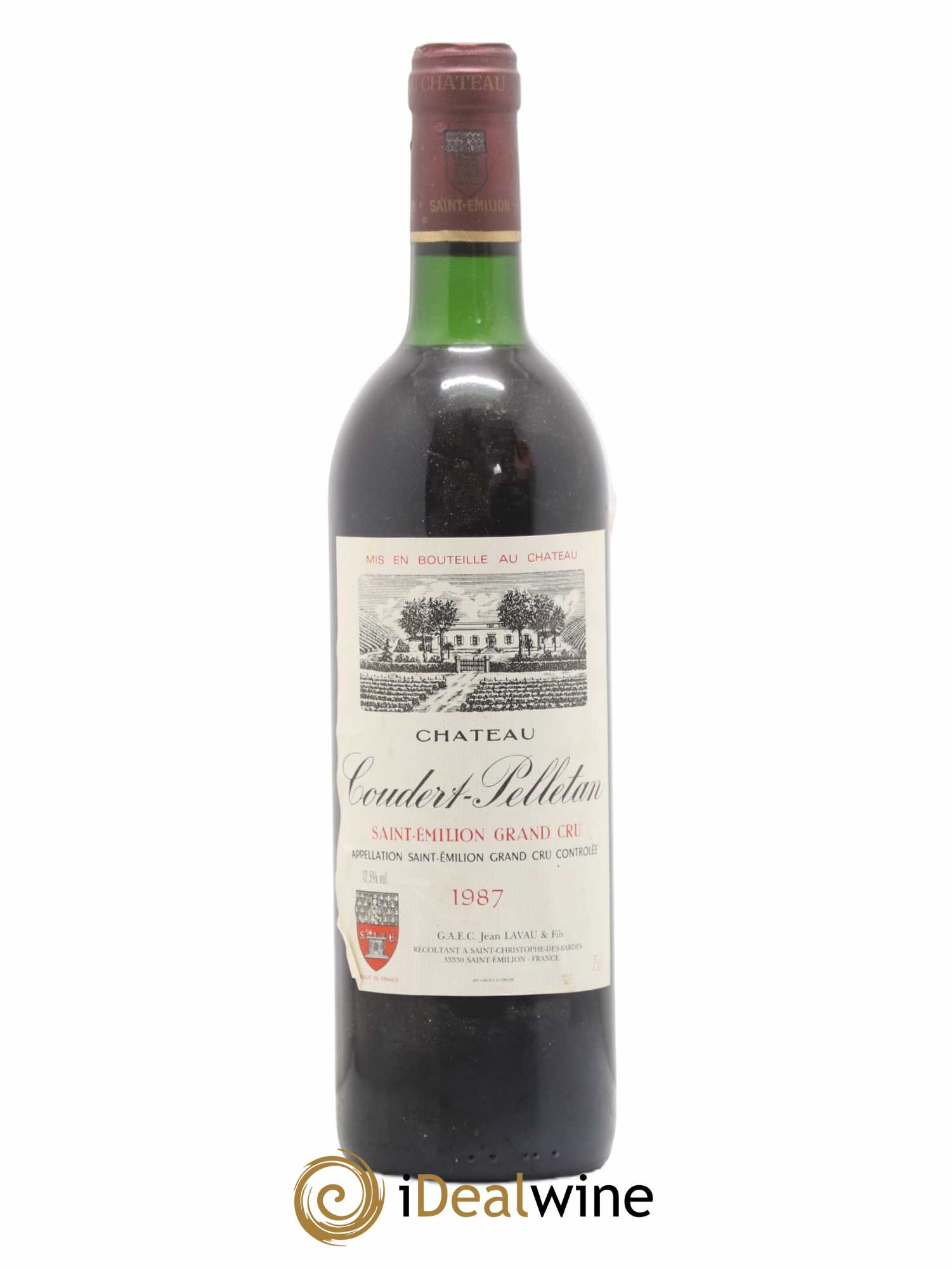 Saint-Émilion Grand Cru Château Coudert Pelletan 1987 - Posten von 1 Flasche - 0