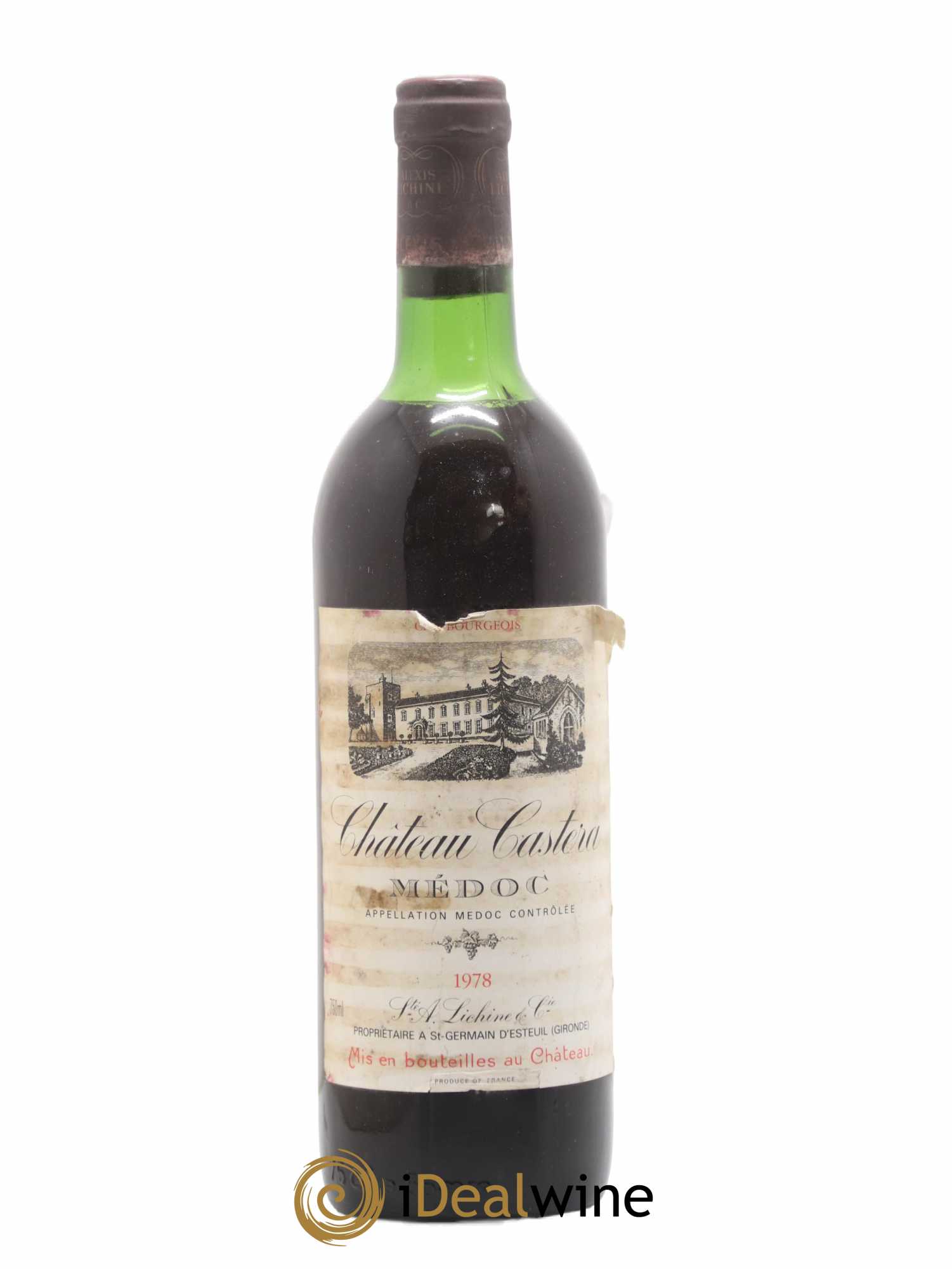 Château Castera Cru Bourgeois 1978 - Lot de 1 bouteille - 0