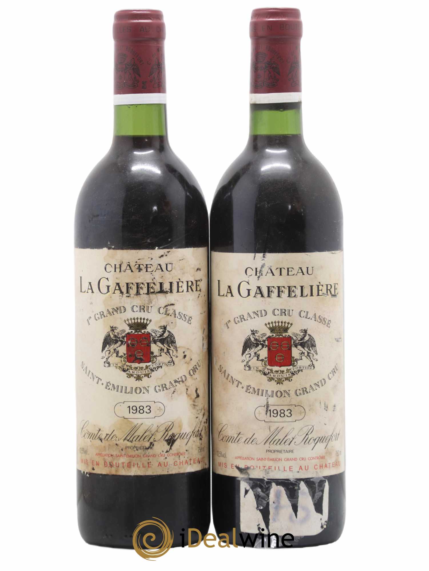 Château la Gaffelière 1er Grand Cru Classé B 1983 - Lot de 2 bouteilles - 0