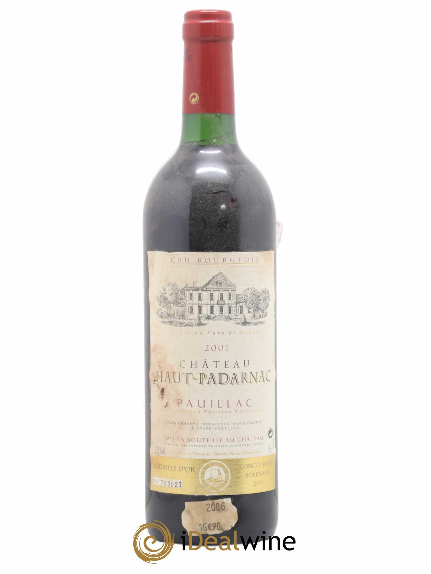 Pauillac Château Haut Padarnac 2001 - Posten von 1 Flasche - 0