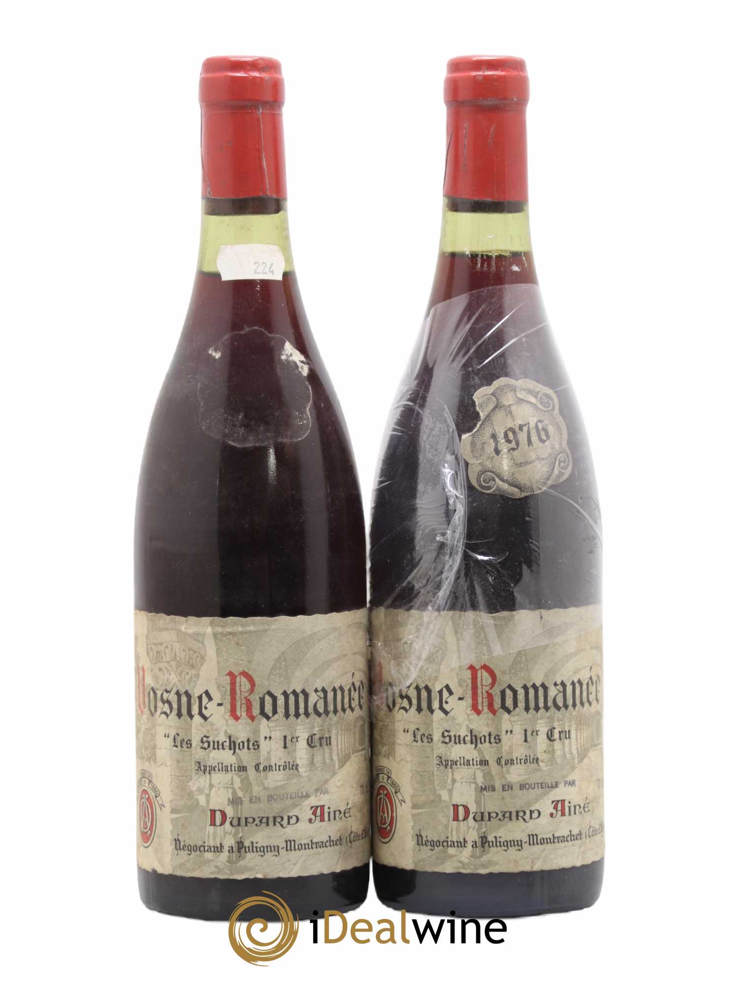 Vosne-Romanée 1er Cru Les Suchots Dupard Aine 1976 - Posten von 2 Flaschen - 0