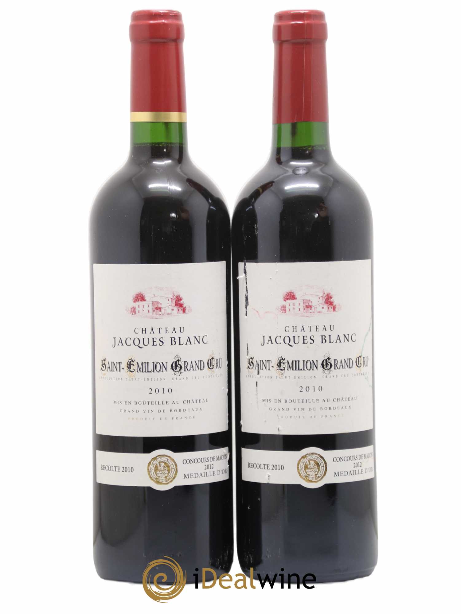Château Jacques Blanc (sans prix de réserve) 2010 - Lot de 2 bouteilles - 0