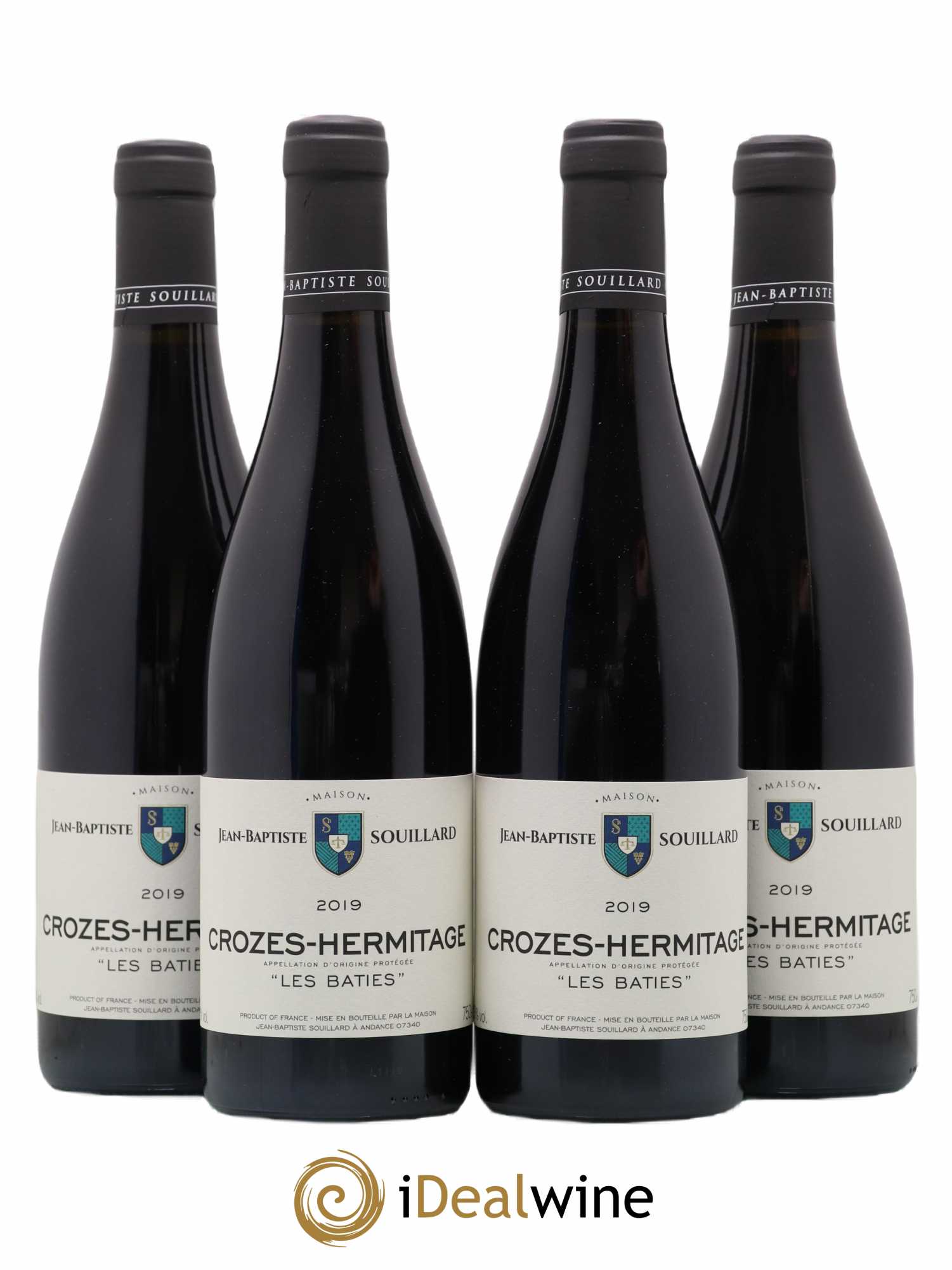 Crozes-Hermitage Les Baties Jean-Baptiste Souillard 2019 - Posten von 4 Flaschen - 0