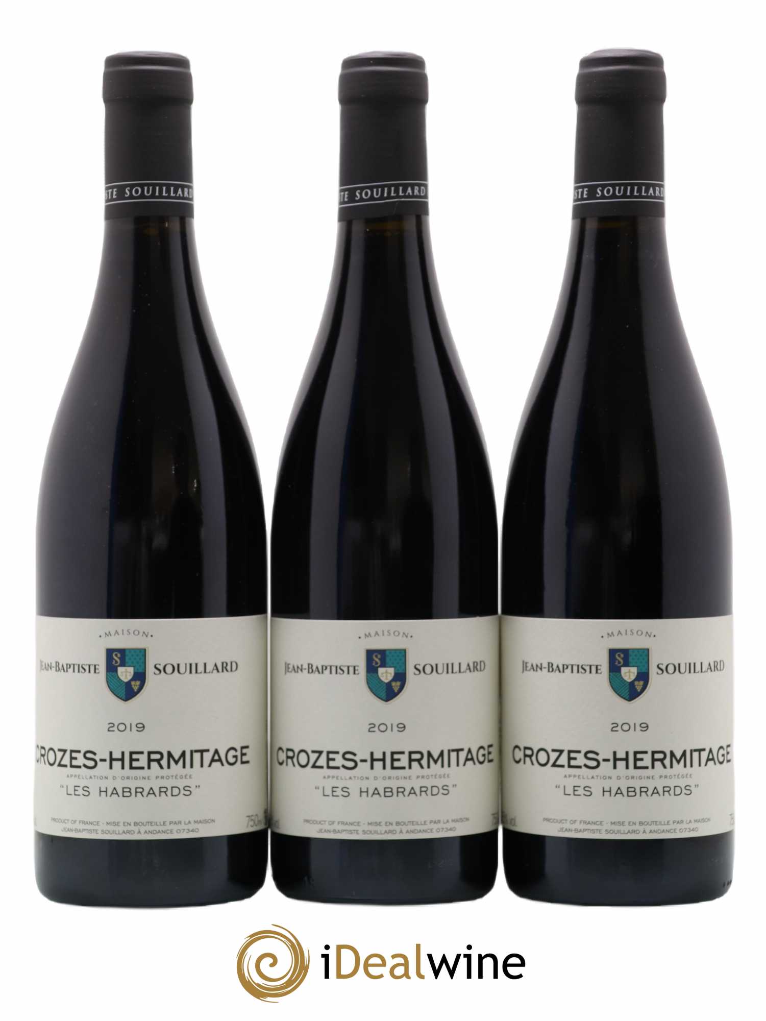Crozes-Hermitage Les Habrards Jean-Baptiste Souillard 2019 - Posten von 3 Flaschen - 0