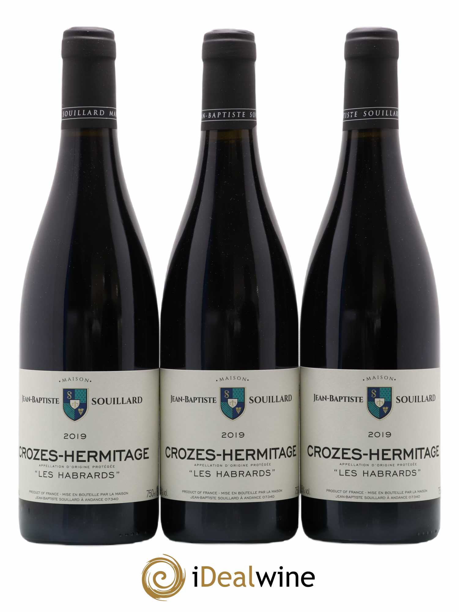 Crozes-Hermitage Les Habrards Jean-Baptiste Souillard 2019 - Posten von 3 Flaschen - 0