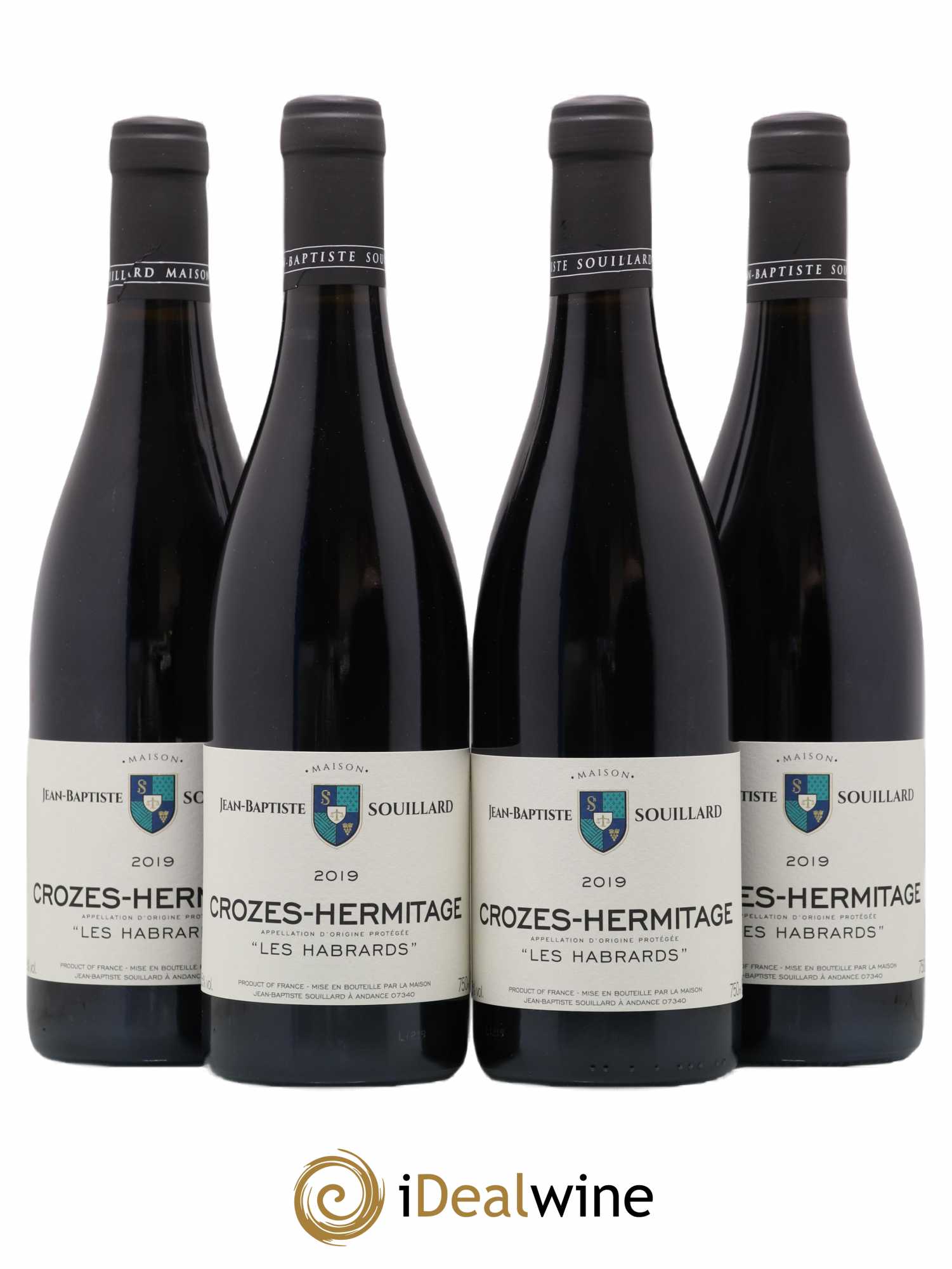 Crozes-Hermitage Les Habrards Jean-Baptiste Souillard (sans prix de réserve) 2019 - Posten von 4 Flaschen - 0