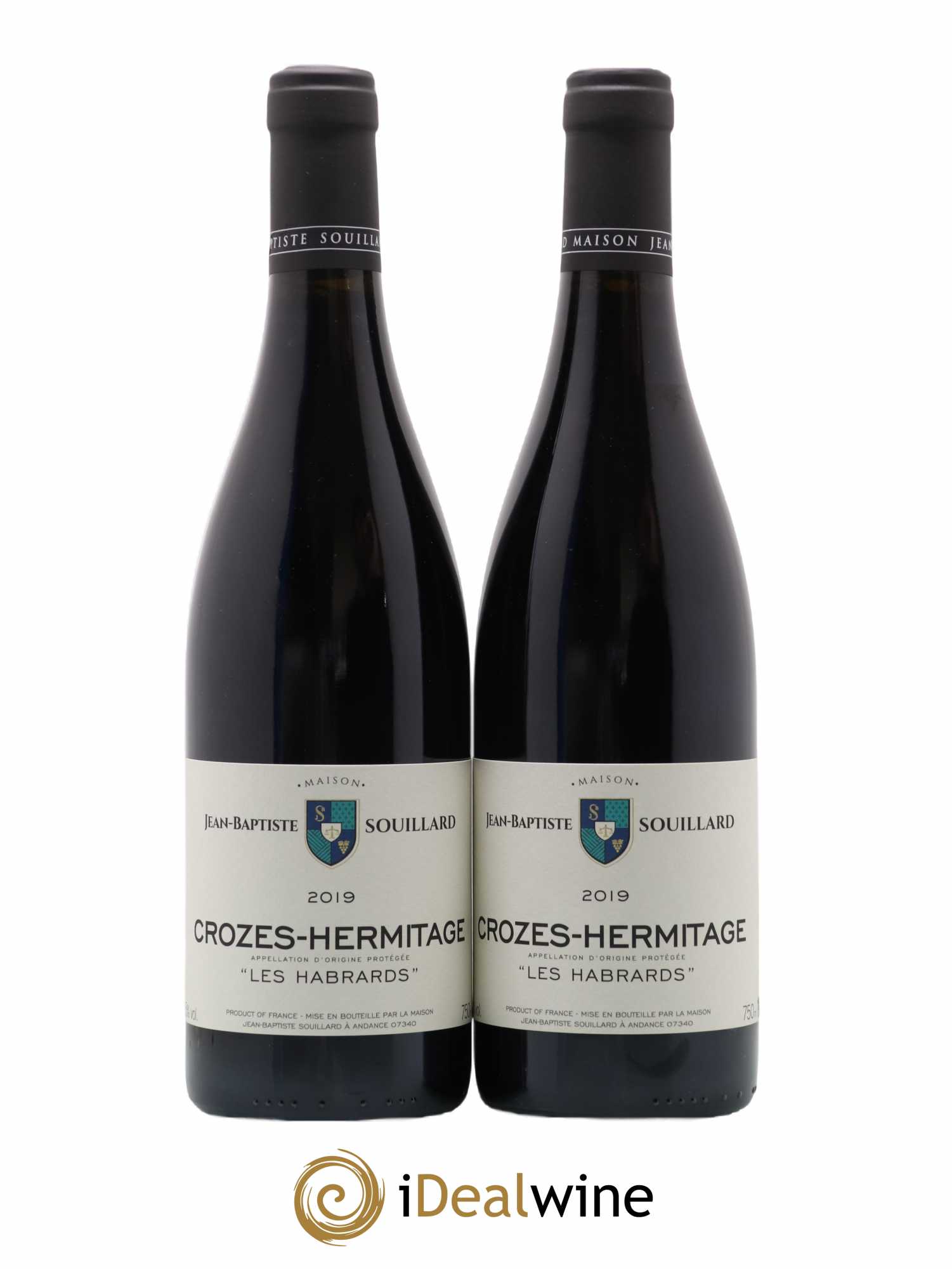 Crozes-Hermitage Les Habrards Jean-Baptiste Souillard 2019 - Posten von 2 Flaschen - 0