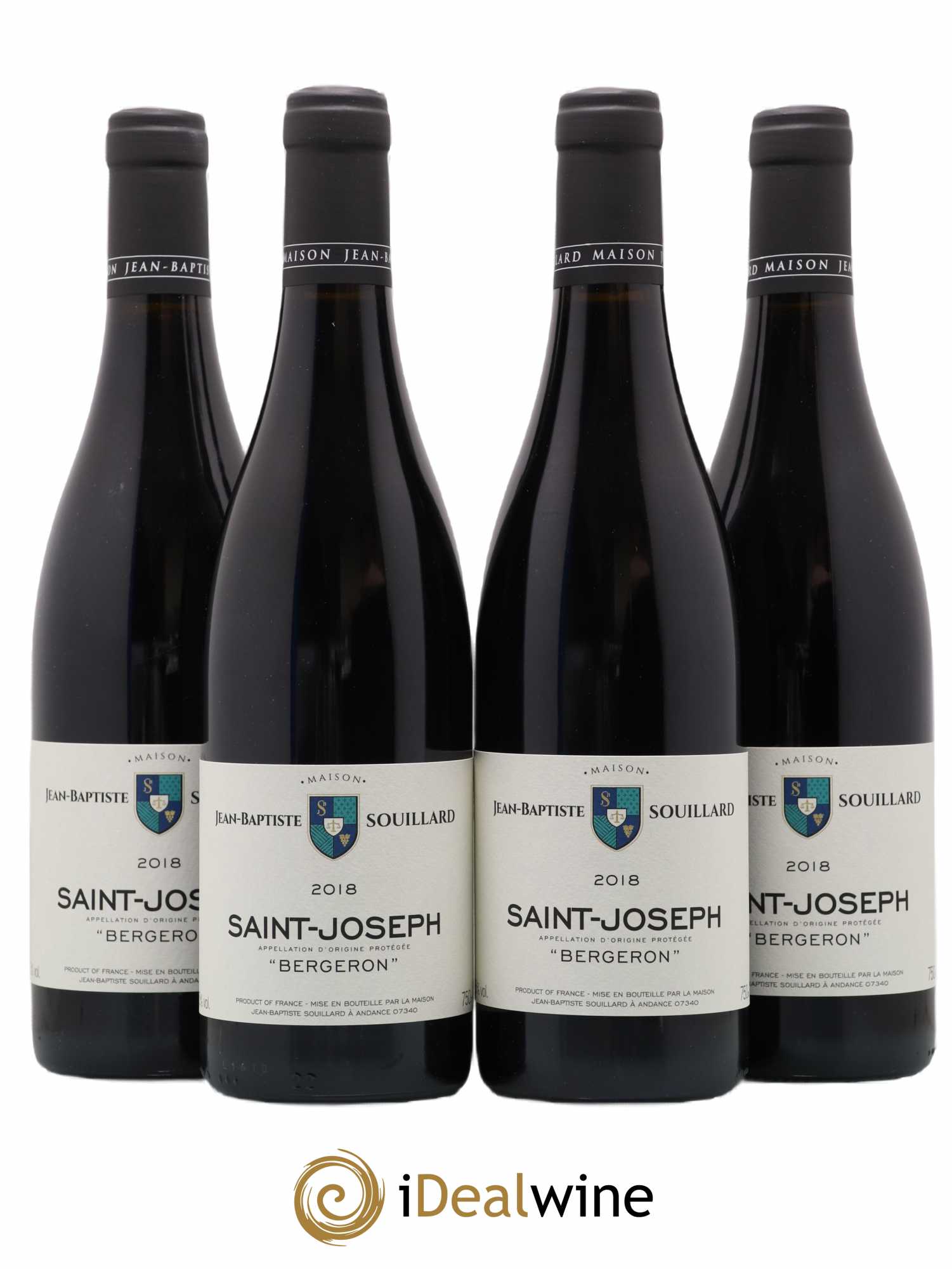 Saint-Joseph Bergeron Jean-Baptiste Souillard 2018 - Posten von 4 Flaschen - 0