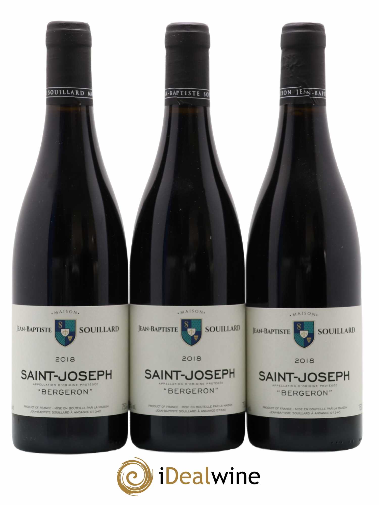 Saint-Joseph Bergeron Jean-Baptiste Souillard 2018 - Posten von 3 Flaschen - 0