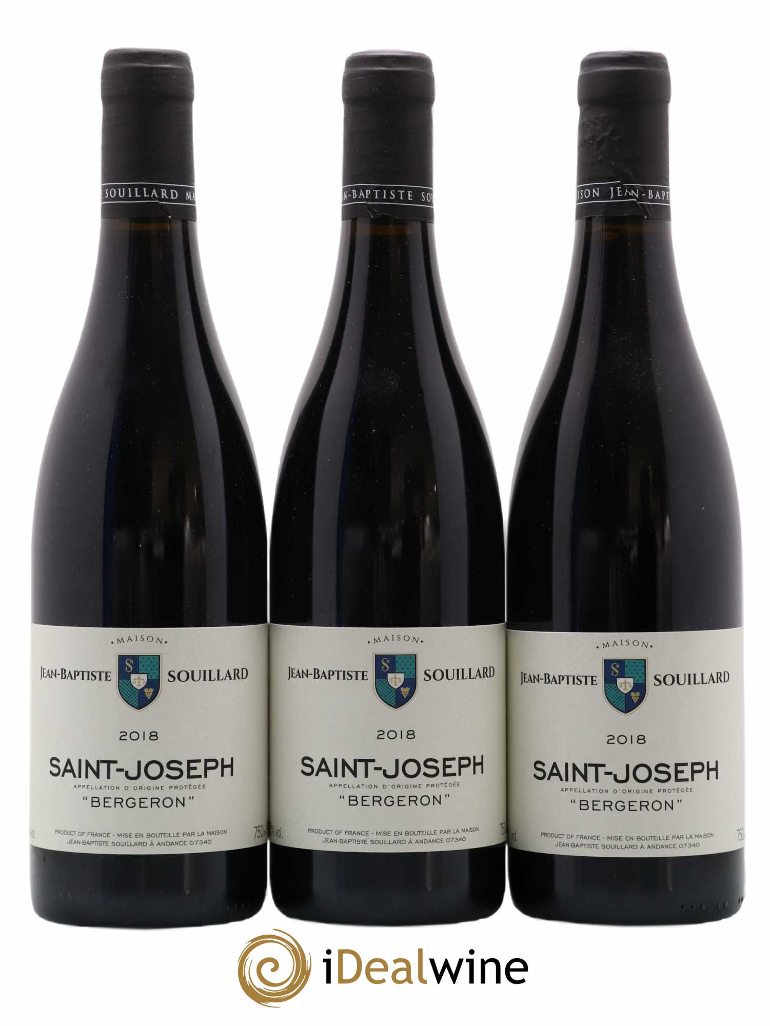 Saint-Joseph Bergeron Jean-Baptiste Souillard 2018 - Posten von 3 Flaschen - 0