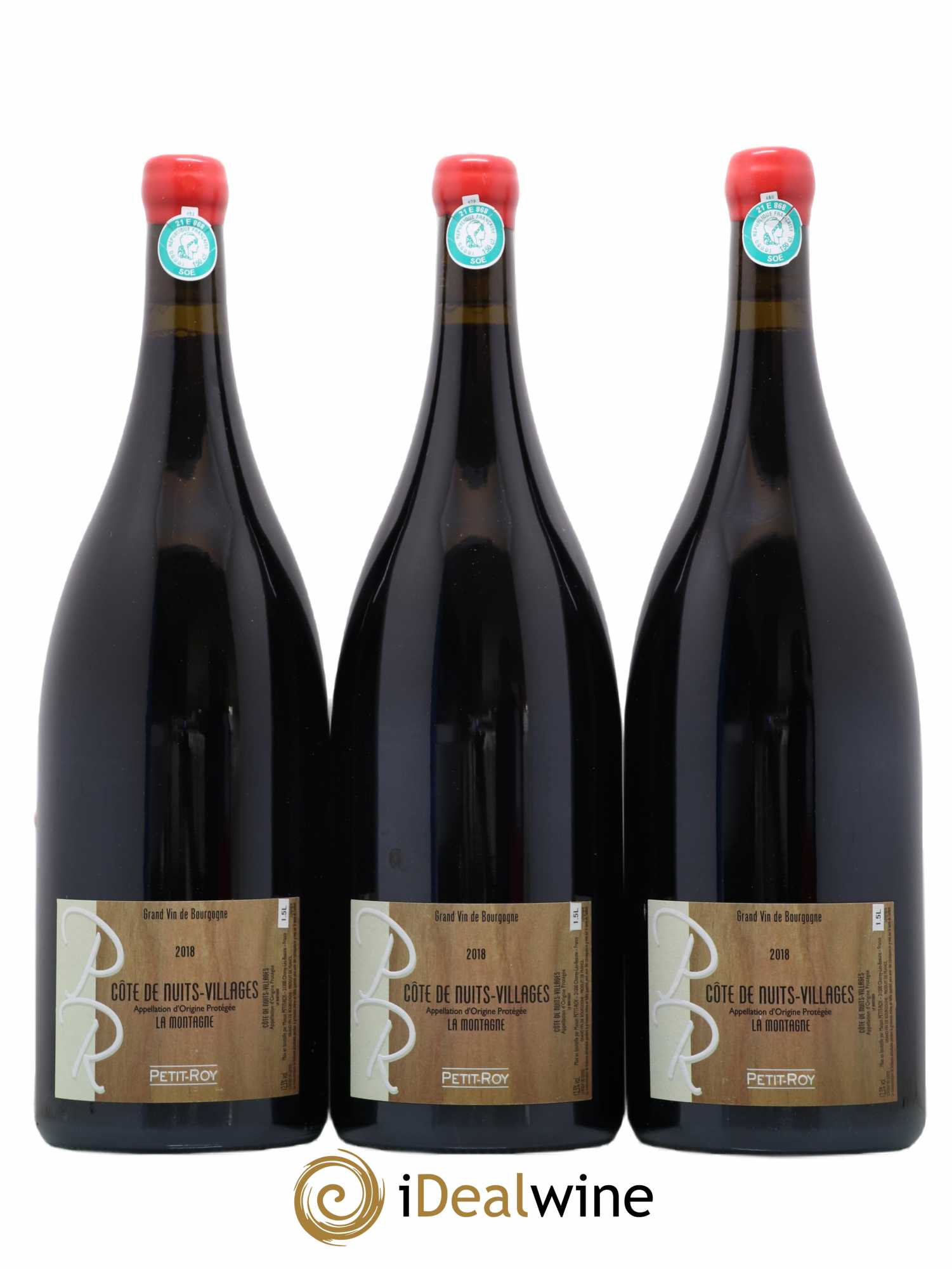 Côte de Nuits-Villages la Montagne Domaine Petit Roy 2018 - Posten von 3 Magnum - 0