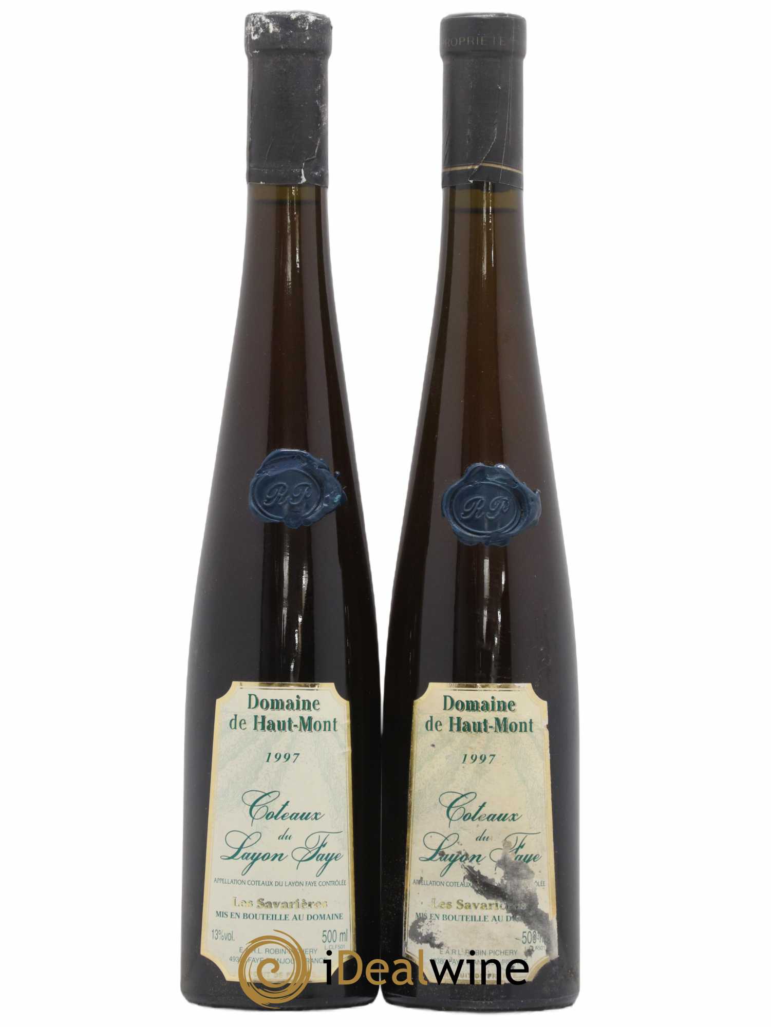 Coteaux du Layon Domaine du Haut Mont Blanc Les Savarieres 50CL 1997 - Lotto di 2 bottiglie - 0