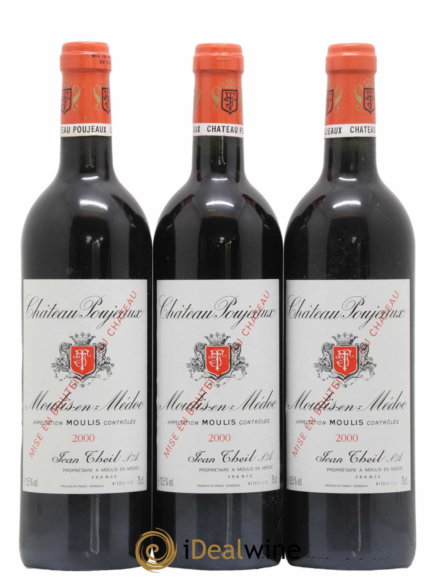 Château Poujeaux 2000 - Lot de 12 bouteilles - 1