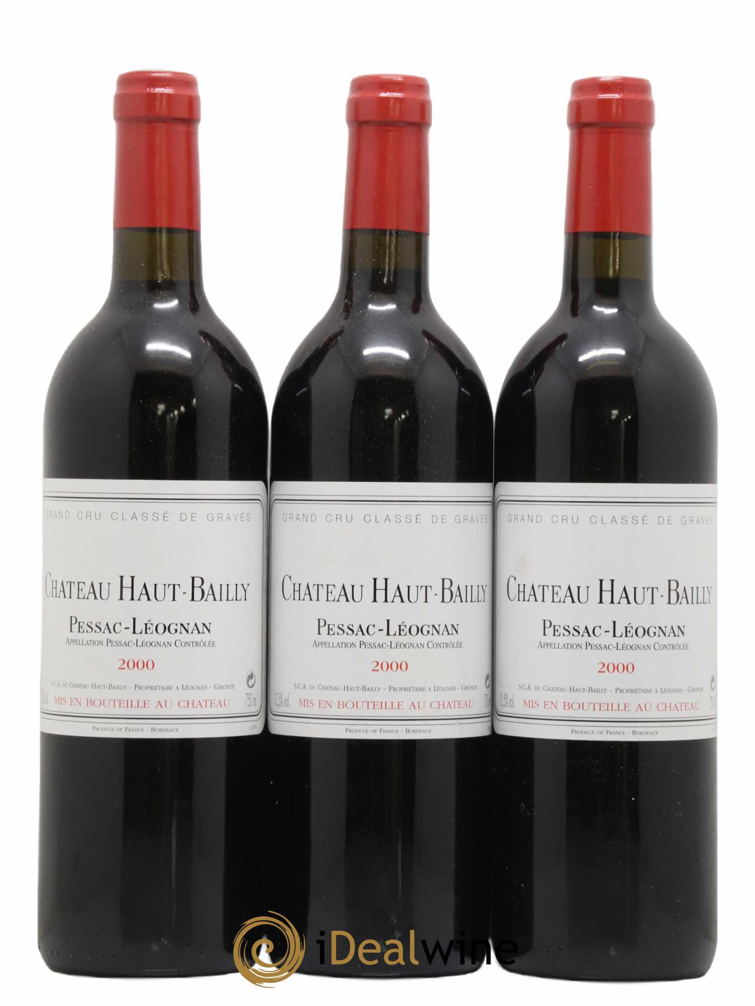 Château Haut-Bailly Cru Classé de Graves 2000 - Lot de 12 bouteilles - 1
