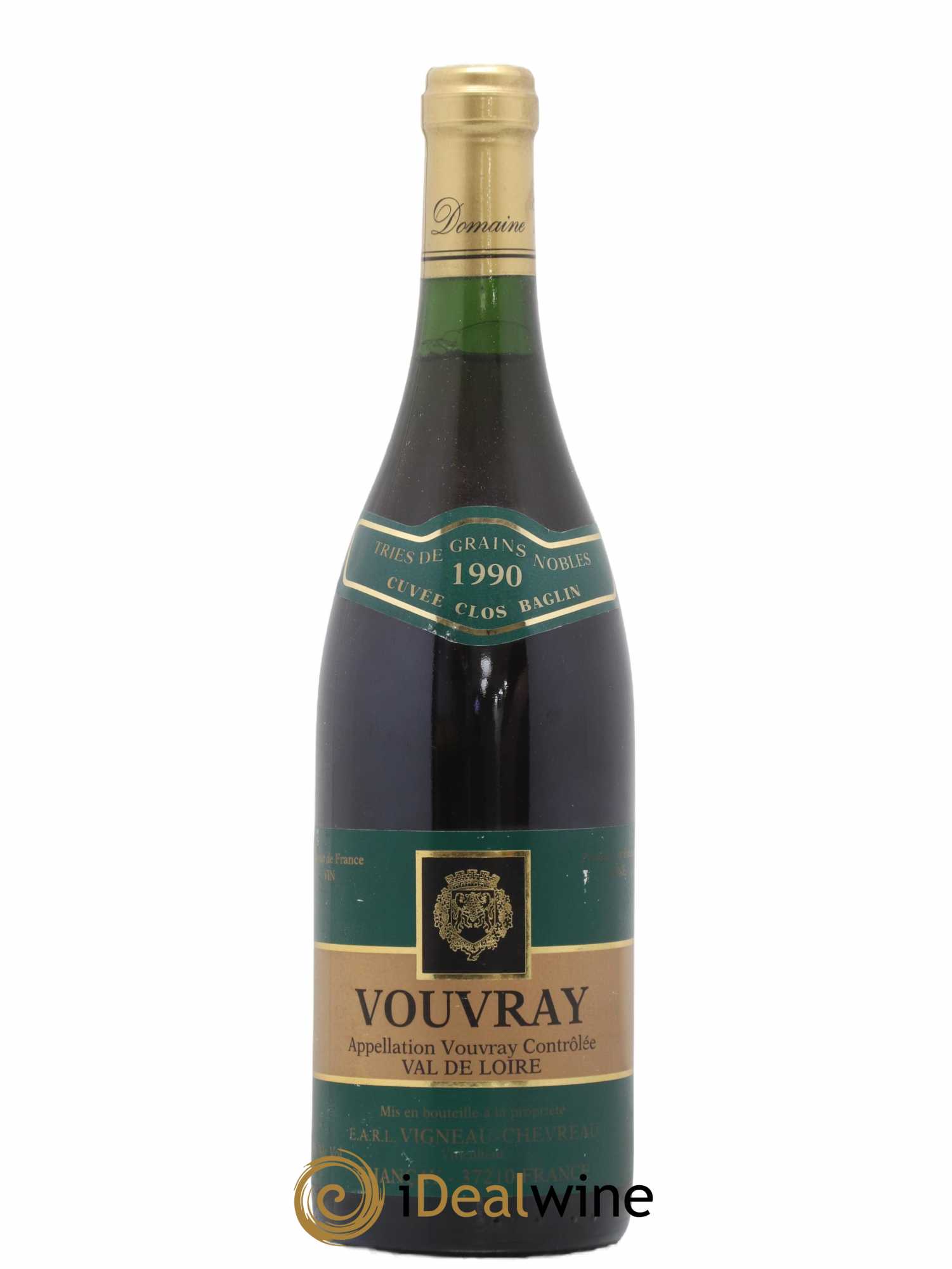 Vouvray Clos Baglin Vigneau Chevrau 1990 - Posten von 1 Flasche - 0