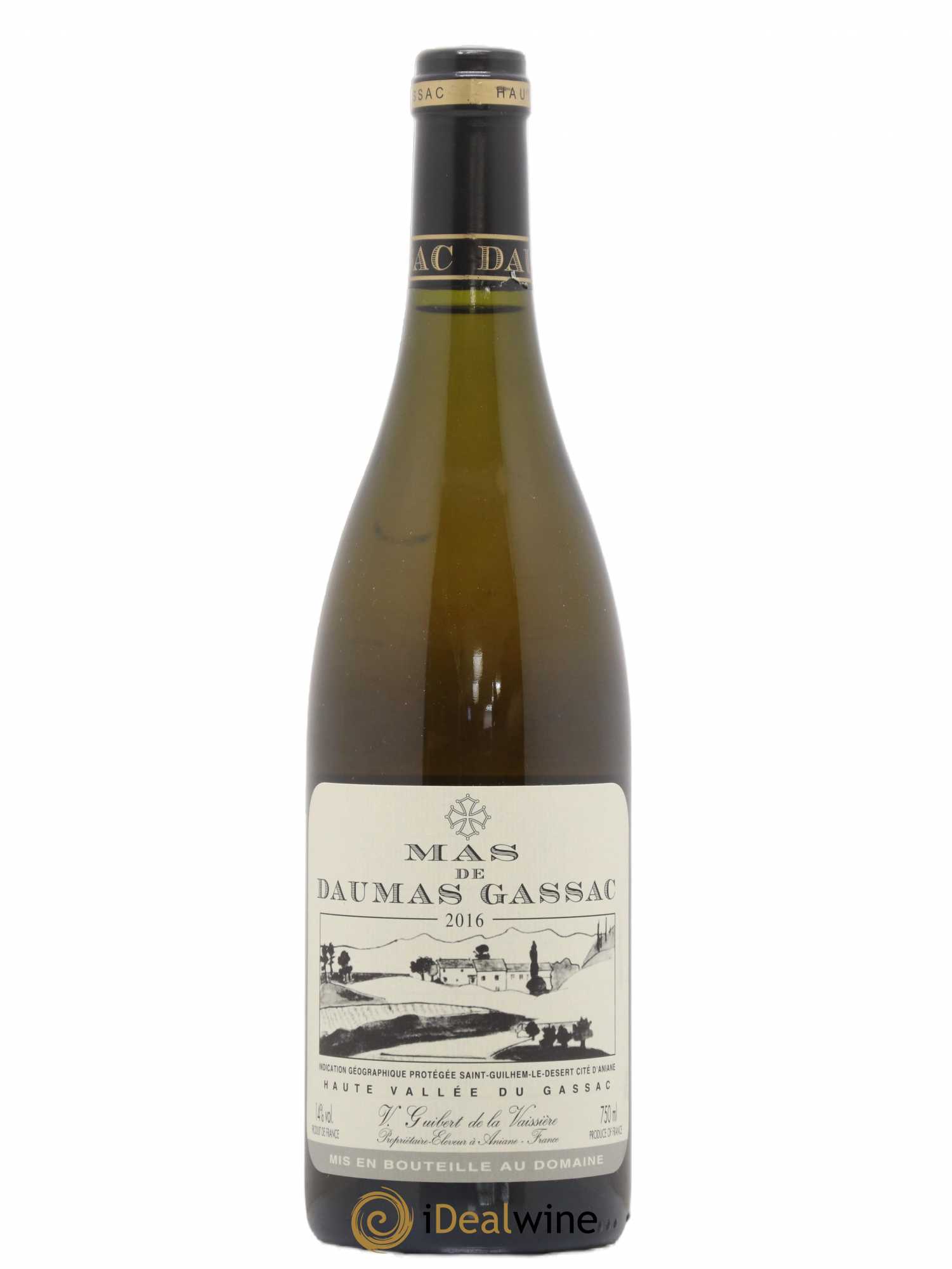 Saint-Guilhem-le-Désert - Cité d'Aniane Mas Daumas Gassac Famille Guibert de La Vaissière 2016 - Lot de 1 bouteille - 0