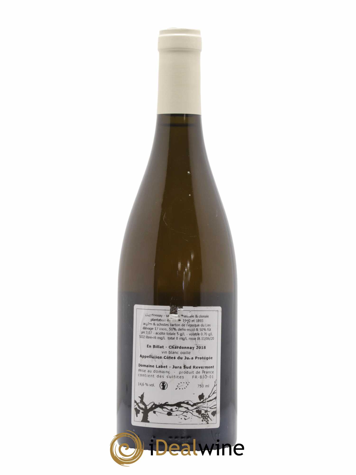 Côtes du Jura Chardonnay En Billat Labet (Domaine) 2018 - Lot de 1 bouteille - 1